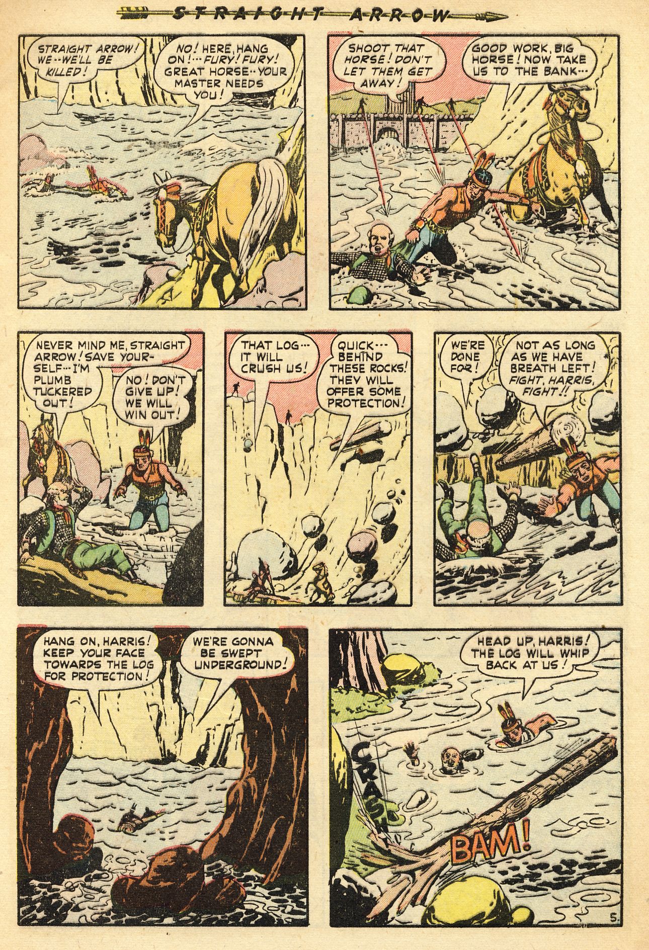 Read online Straight Arrow comic -  Issue #15 - 7