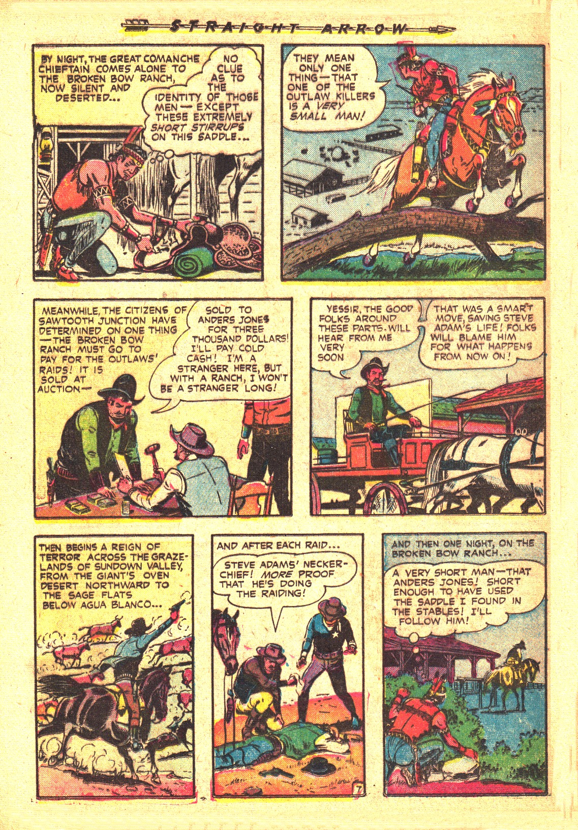 Read online Straight Arrow comic -  Issue #26 - 32