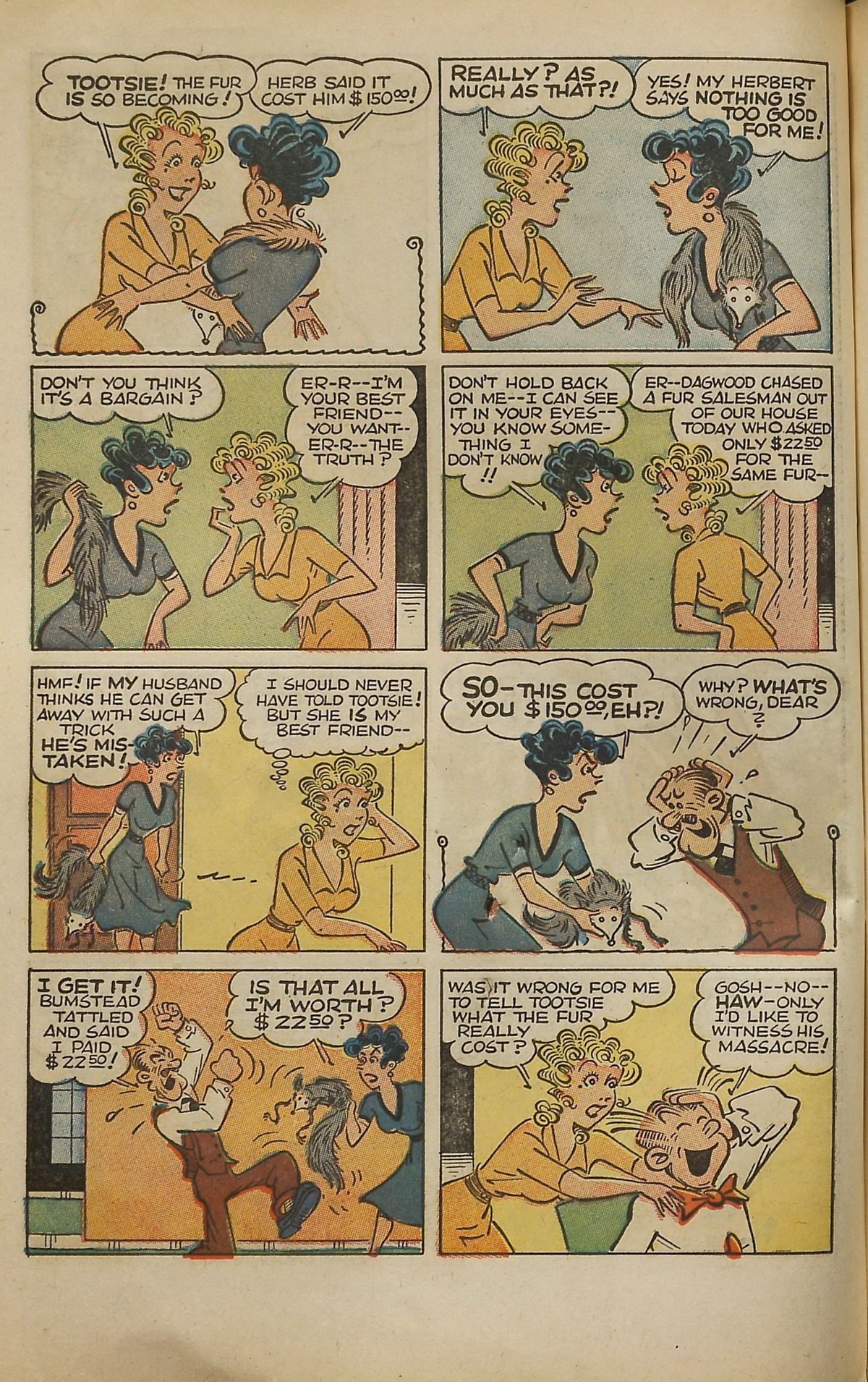 Read online Blondie Comics (1960) comic -  Issue #159 - 40