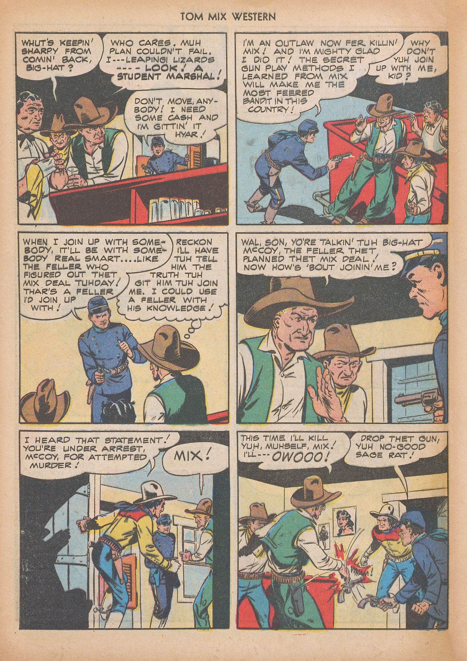 Read online Tom Mix Western (1948) comic -  Issue #10 - 48