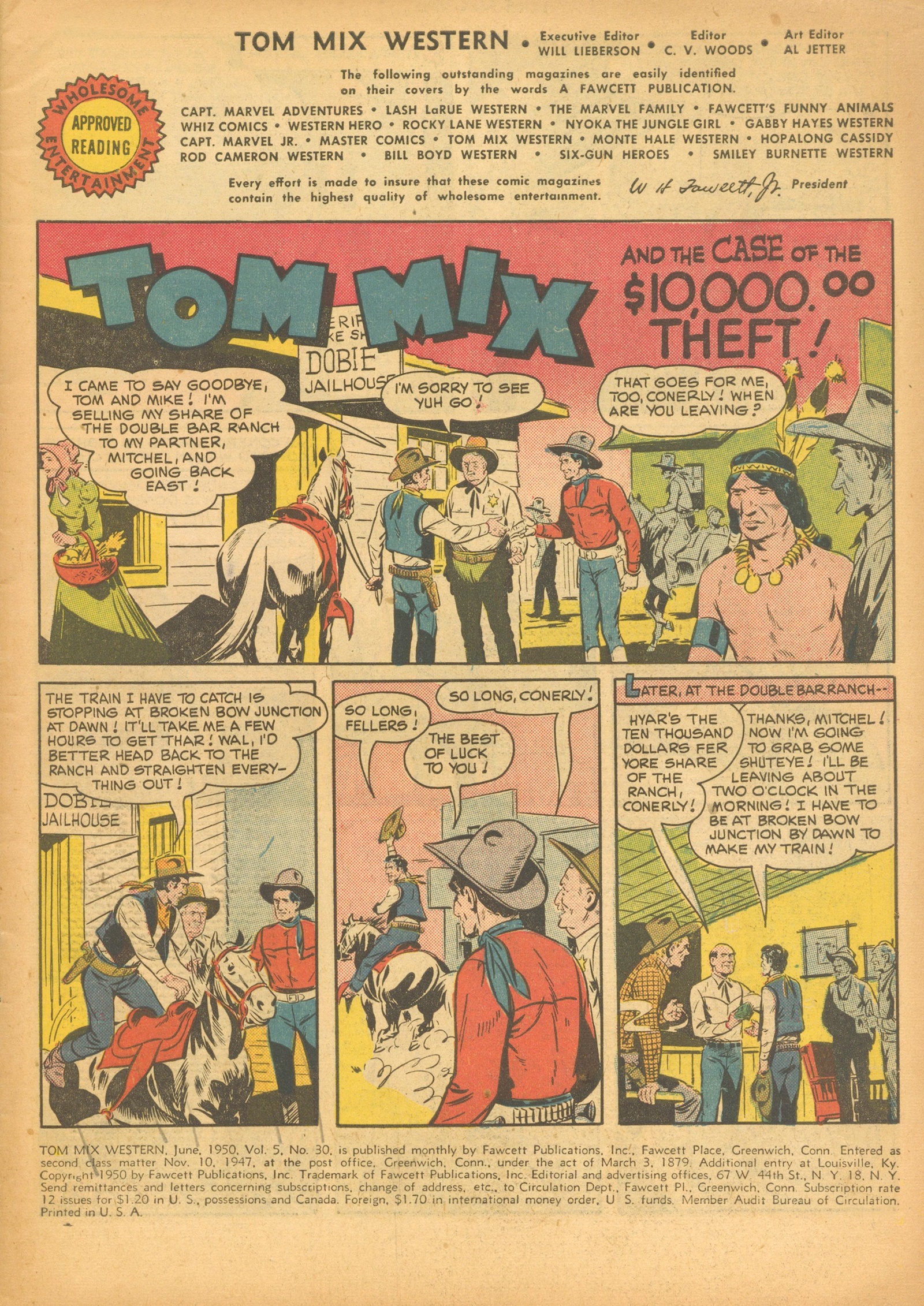Read online Tom Mix Western (1948) comic -  Issue #30 - 3