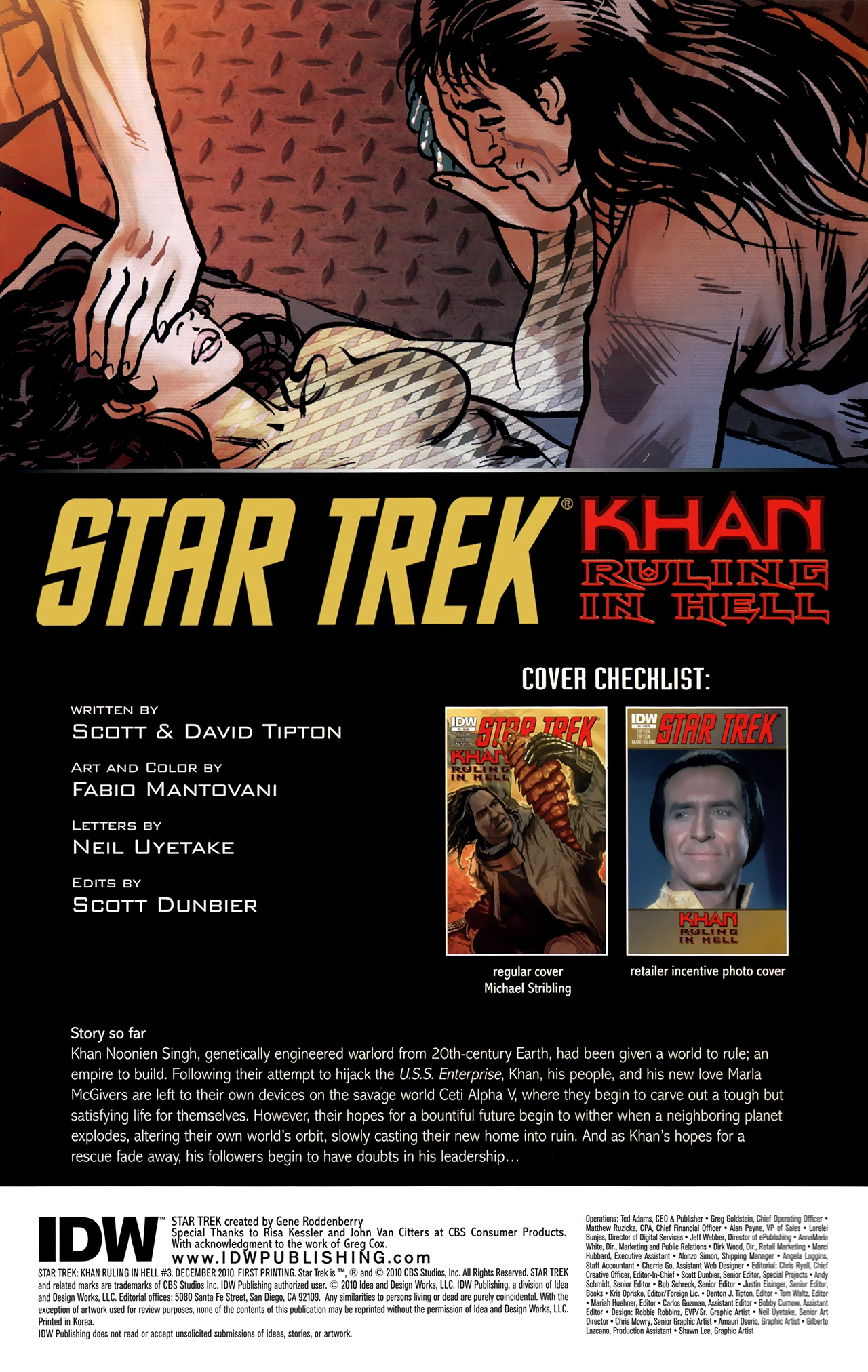Read online Star Trek: Khan Ruling in Hell comic -  Issue #3 - 2