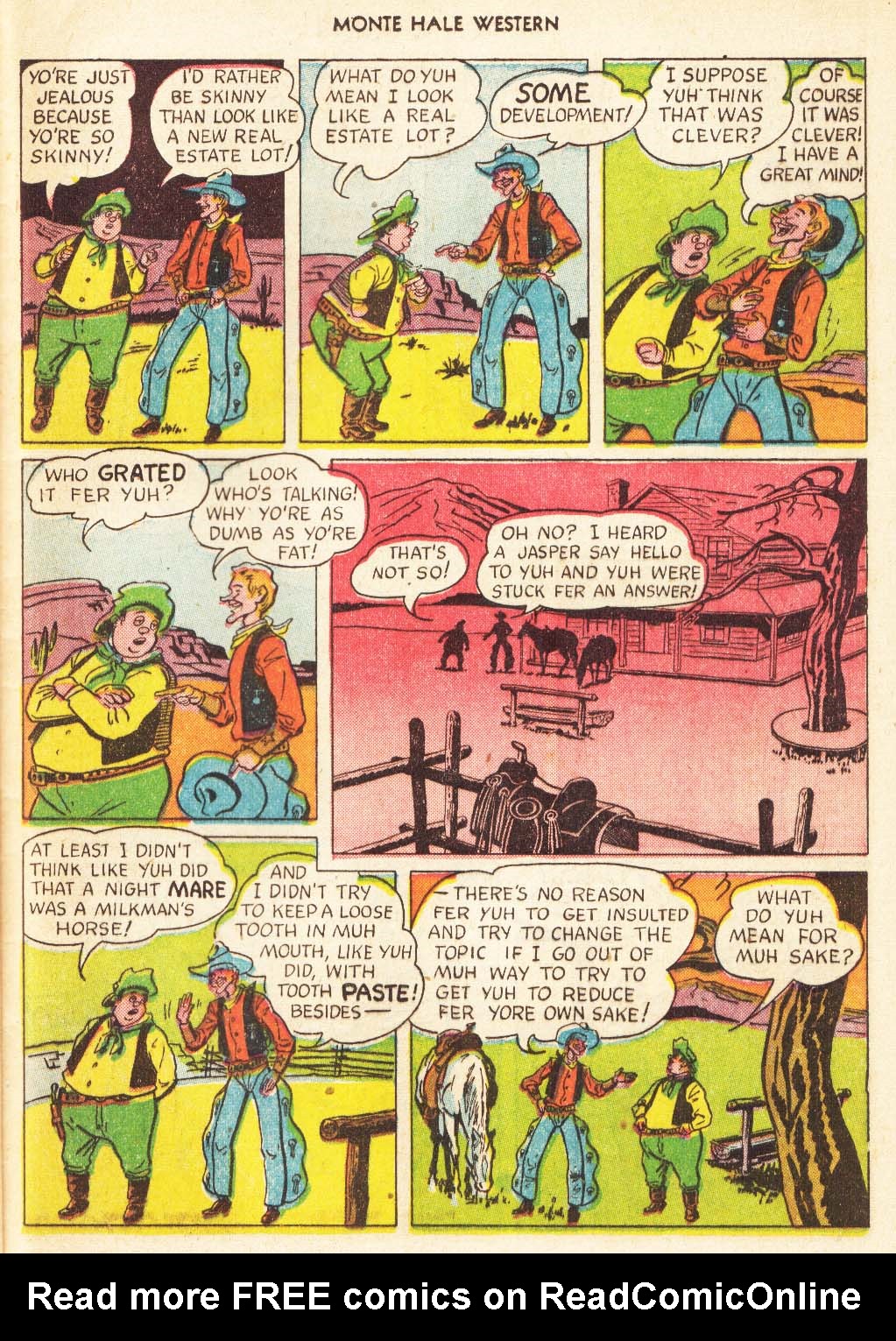 Read online Monte Hale Western comic -  Issue #56 - 40
