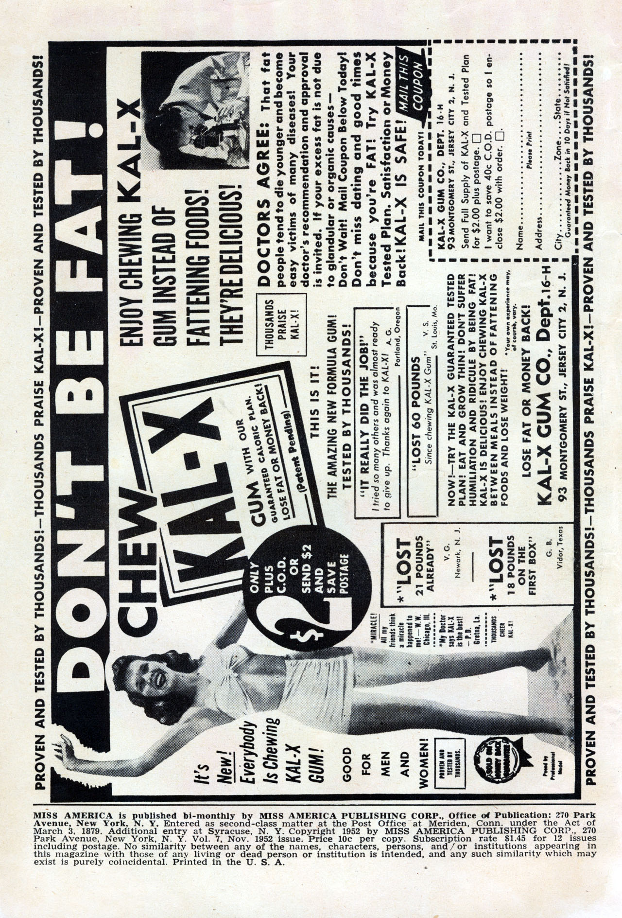 Read online Miss America comic -  Issue #48 - 2