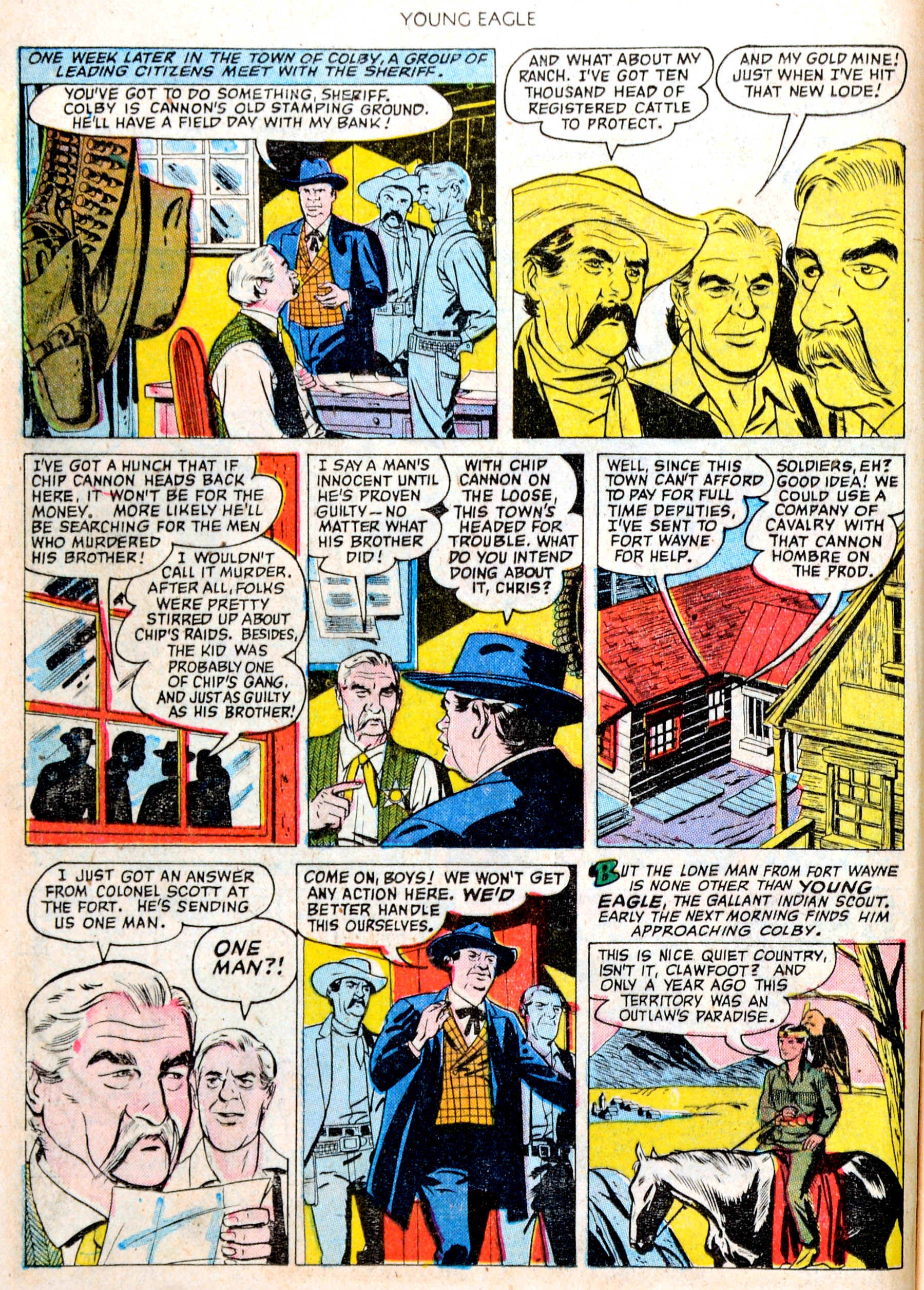Read online Young Eagle comic -  Issue #4 - 4
