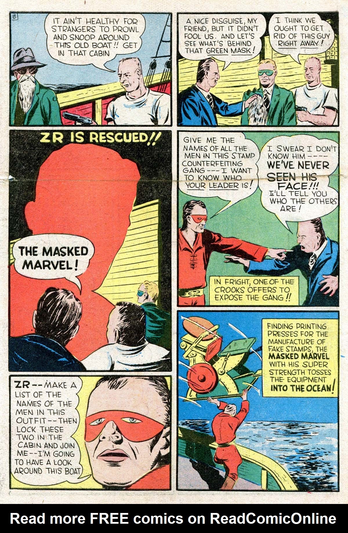 Read online Masked Marvel comic -  Issue #2 - 19