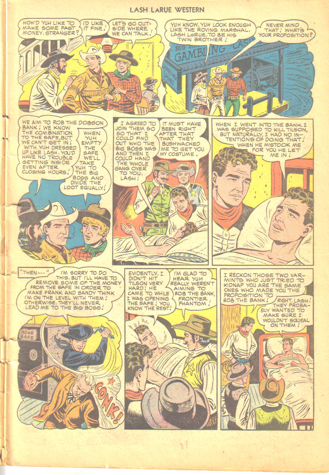 Read online Lash Larue Western (1949) comic -  Issue #6 - 11