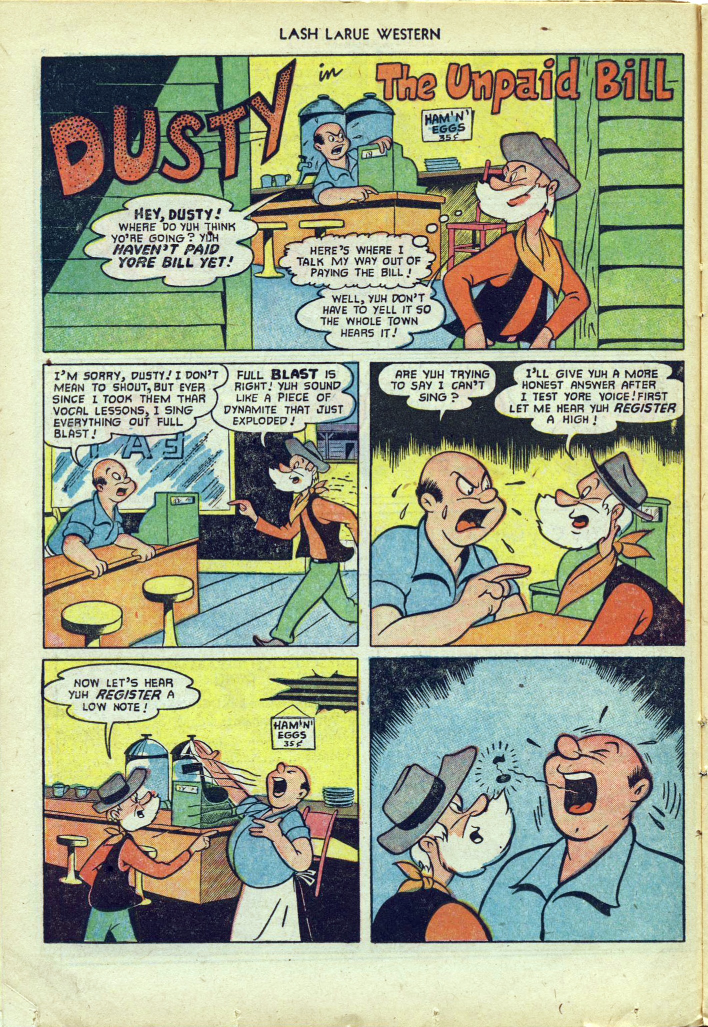 Read online Lash Larue Western (1949) comic -  Issue #29 - 14