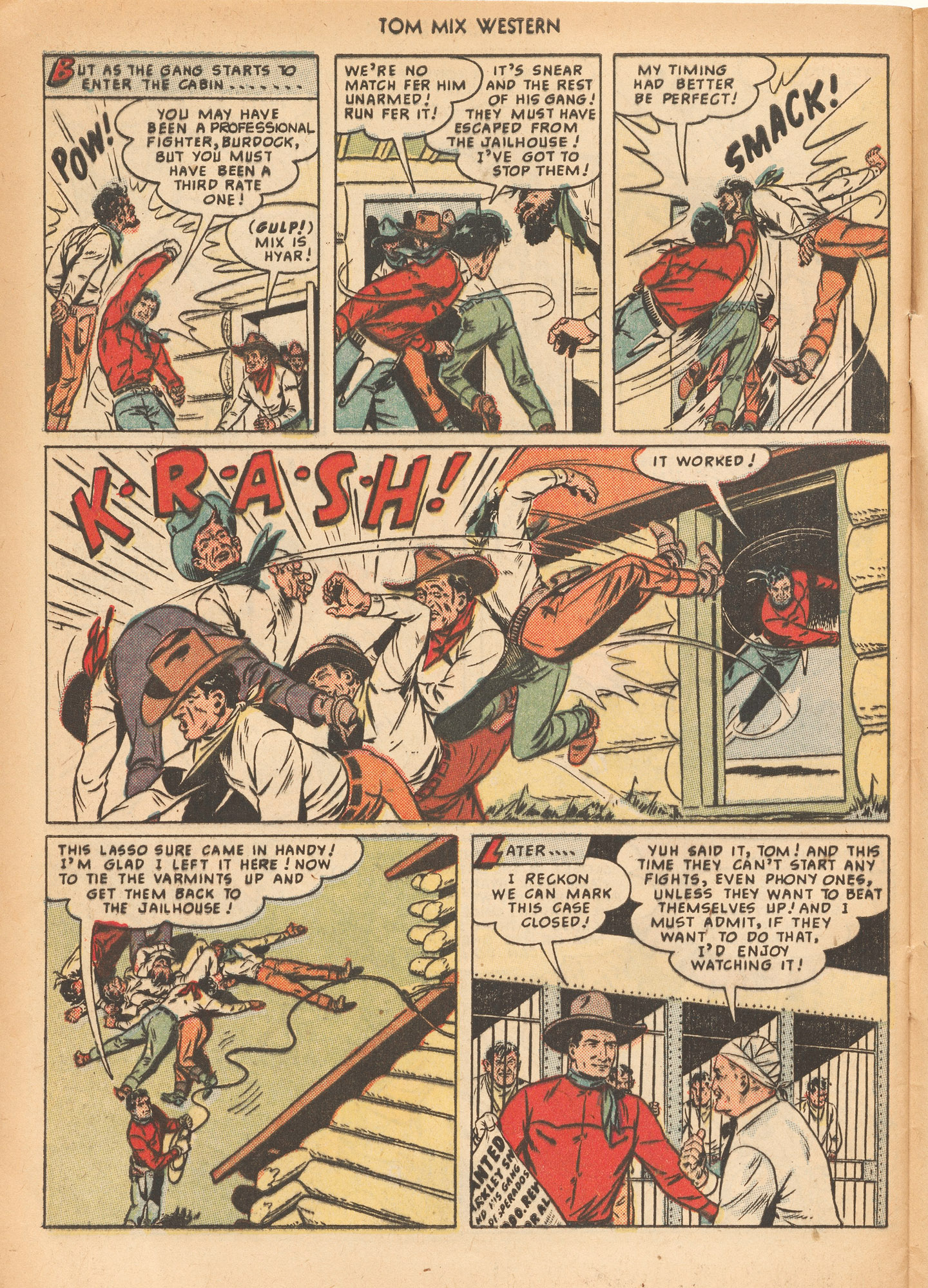 Read online Tom Mix Western (1948) comic -  Issue #26 - 32