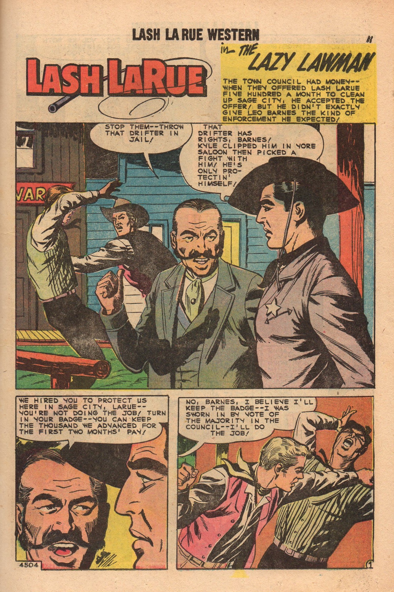 Read online Lash Larue Western (1949) comic -  Issue #73 - 13