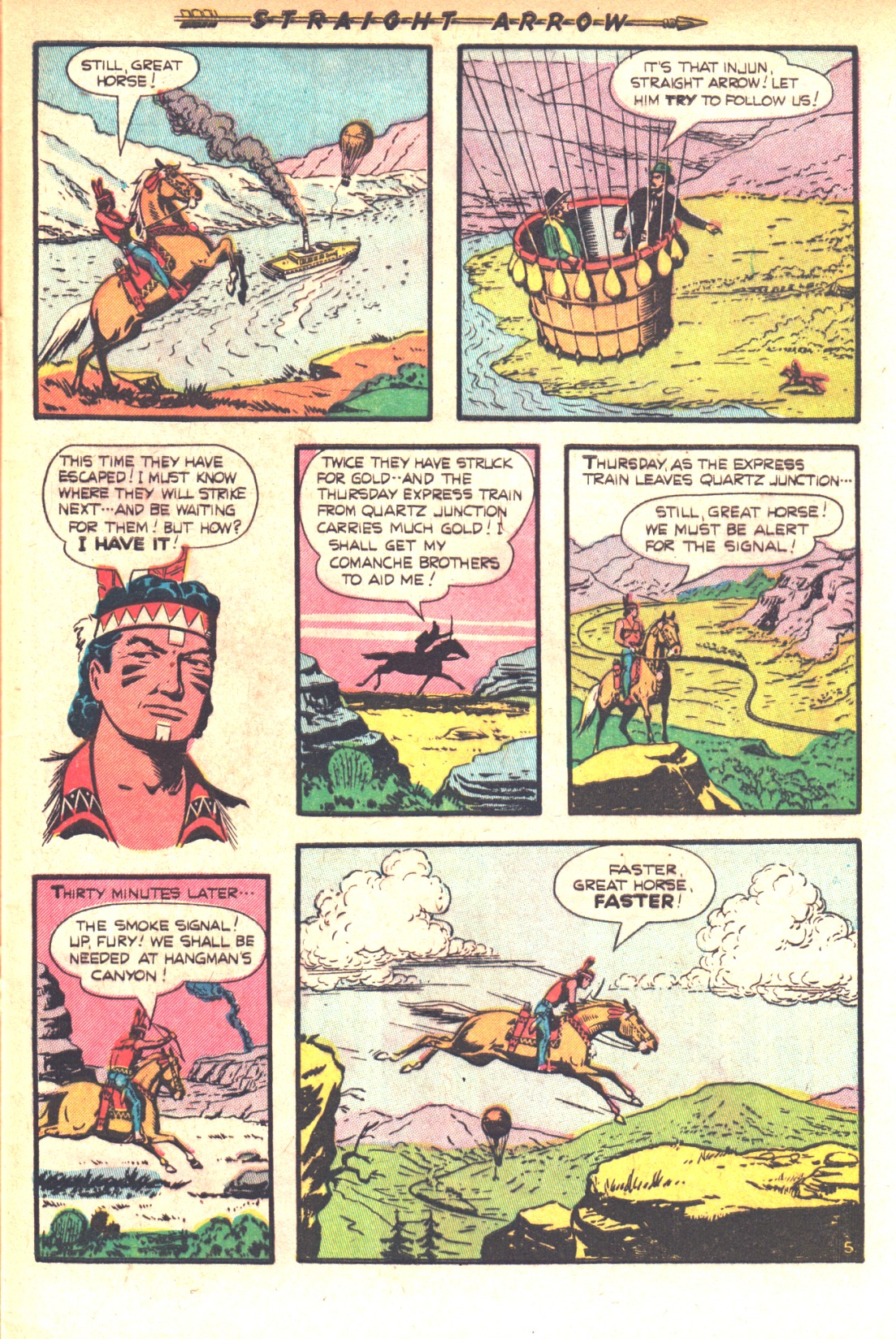 Read online Straight Arrow comic -  Issue #20 - 7