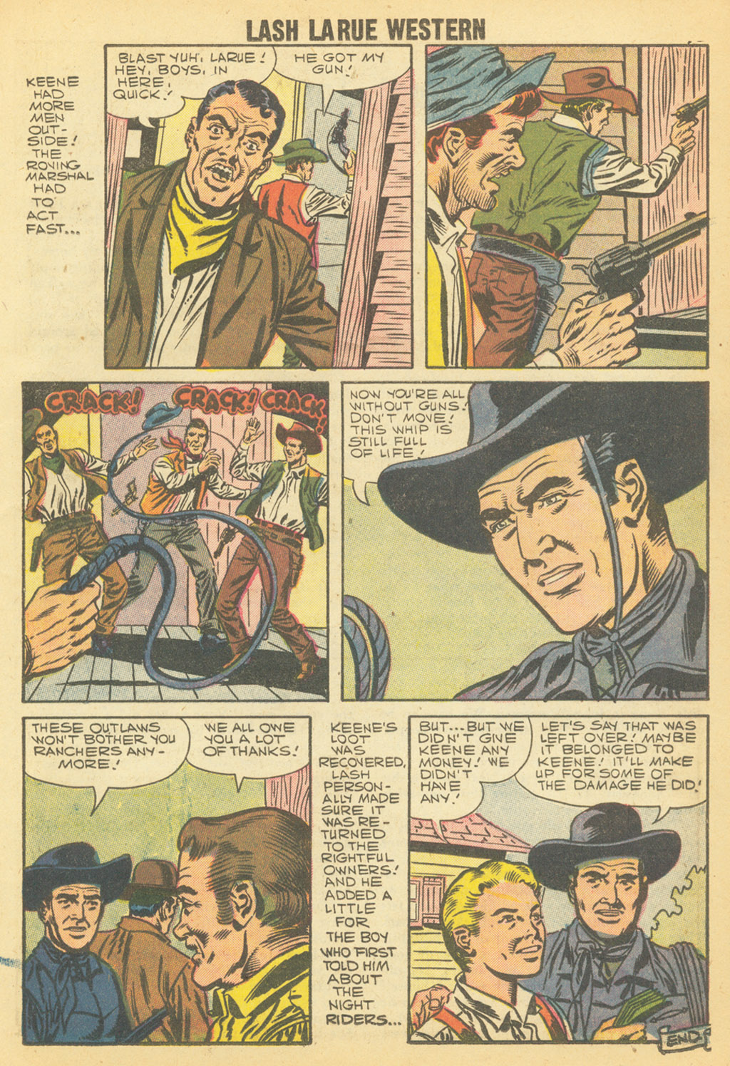 Read online Lash Larue Western (1949) comic -  Issue #68 - 46