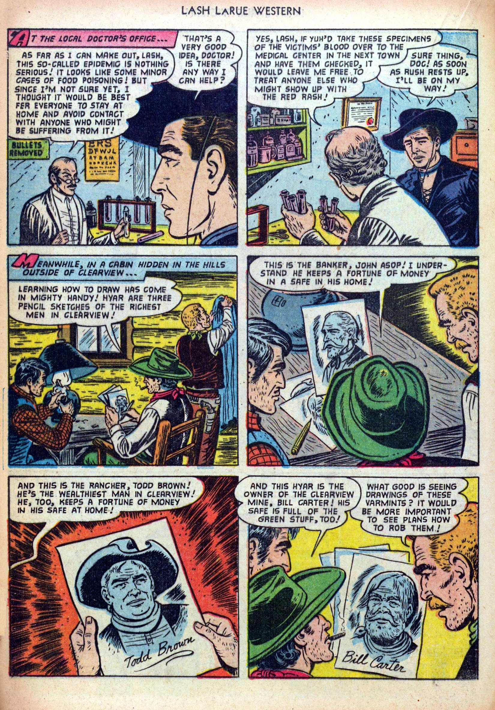 Read online Lash Larue Western (1949) comic -  Issue #38 - 16
