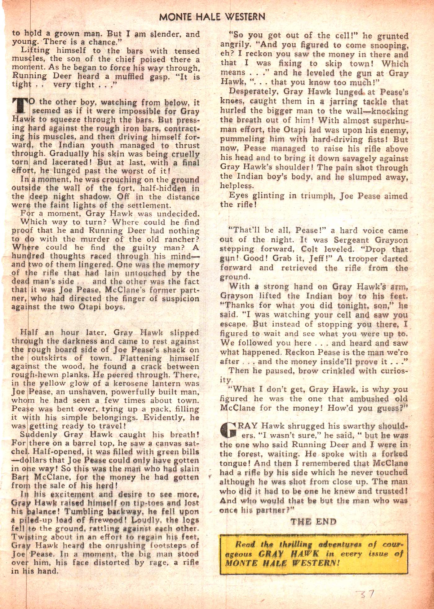 Read online Monte Hale Western comic -  Issue #50 - 37