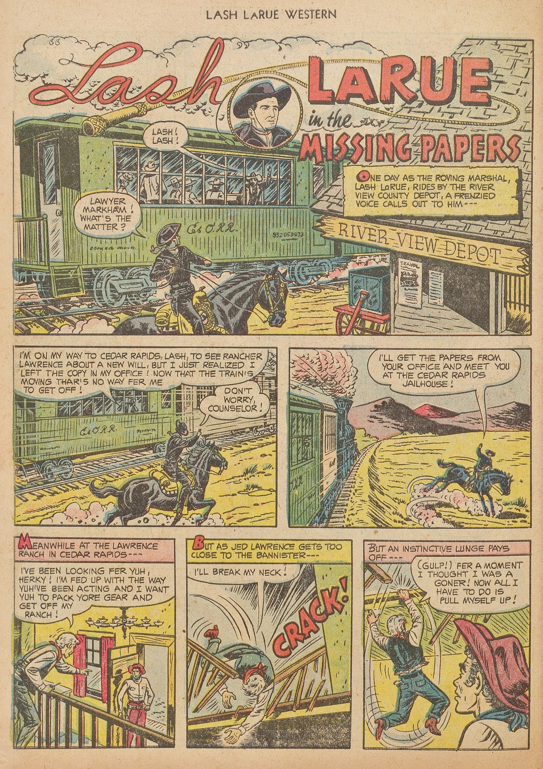 Read online Lash Larue Western (1949) comic -  Issue #40 - 30