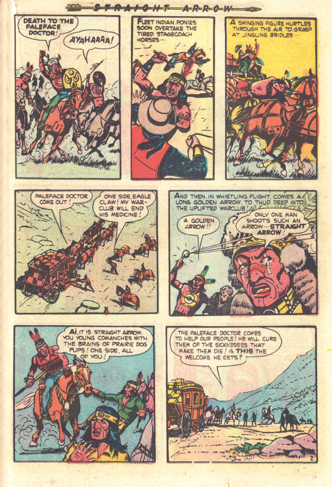 Read online Straight Arrow comic -  Issue #18 - 19