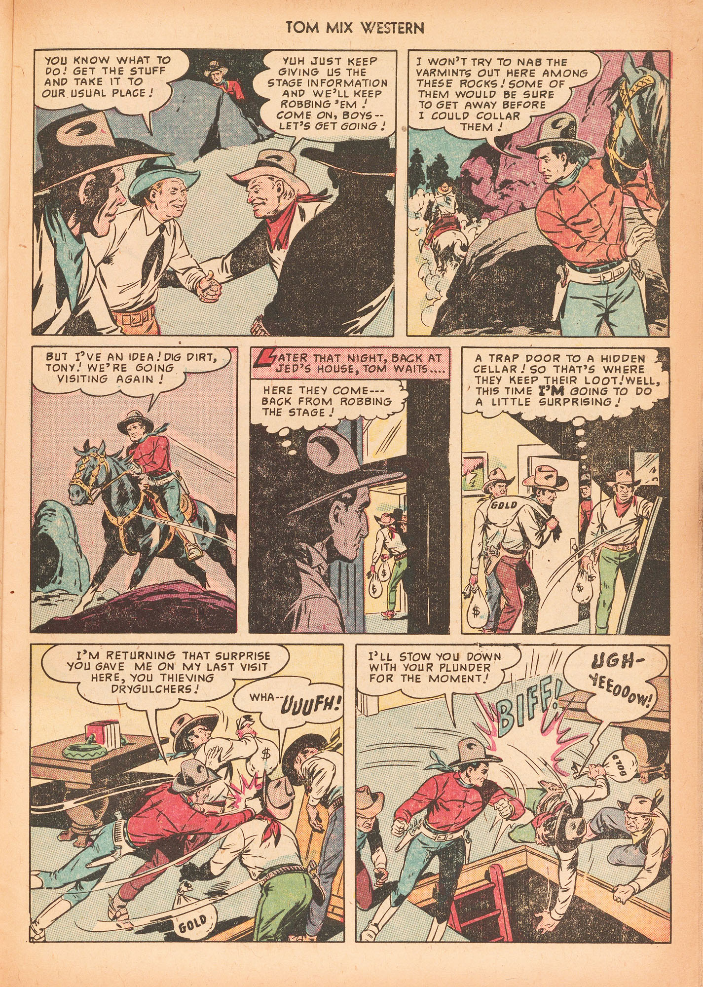 Read online Tom Mix Western (1948) comic -  Issue #25 - 31
