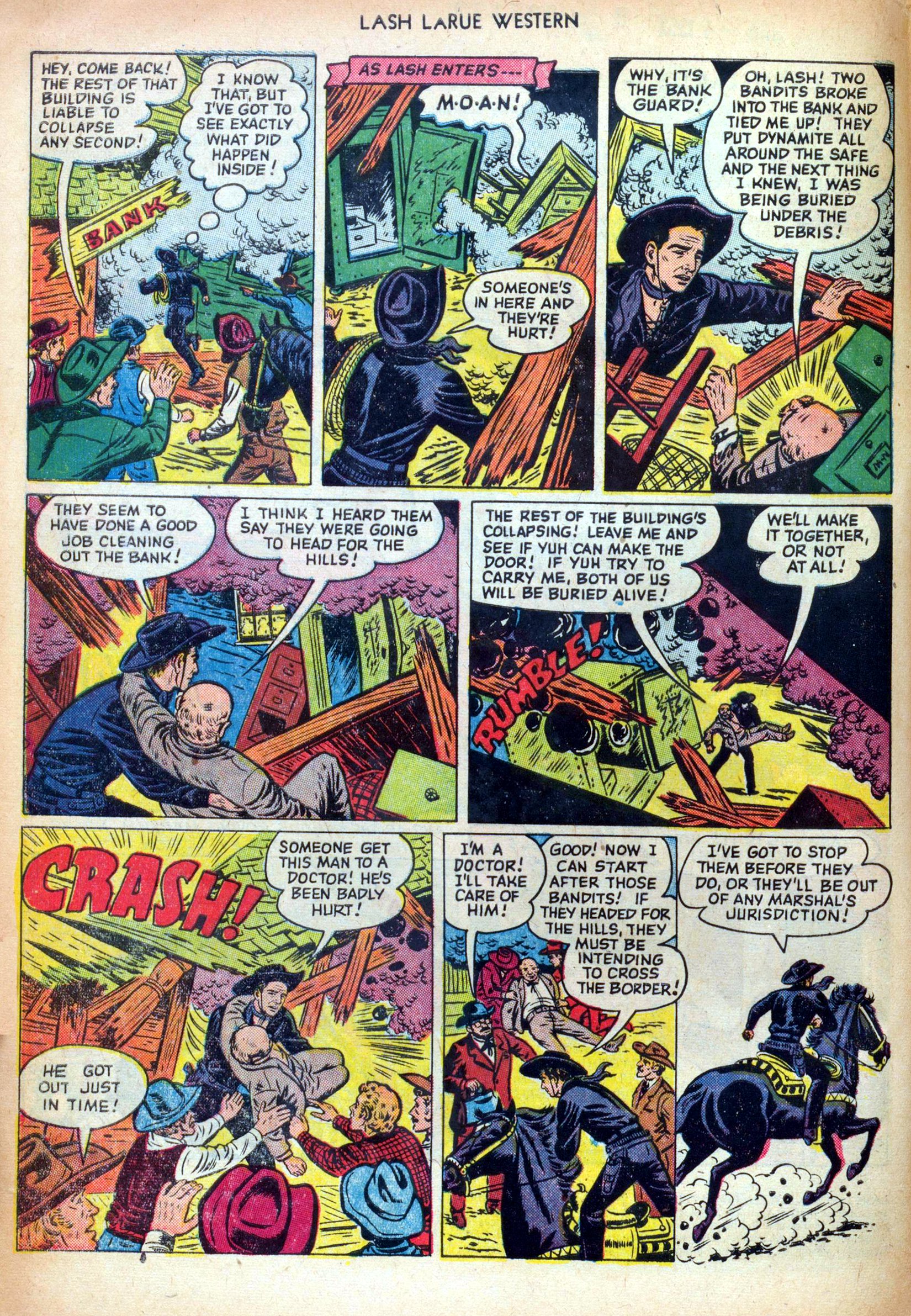 Read online Lash Larue Western (1949) comic -  Issue #25 - 4