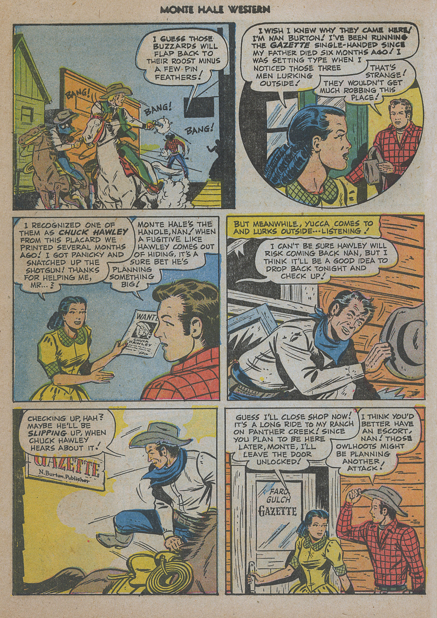 Read online Monte Hale Western comic -  Issue #48 - 6