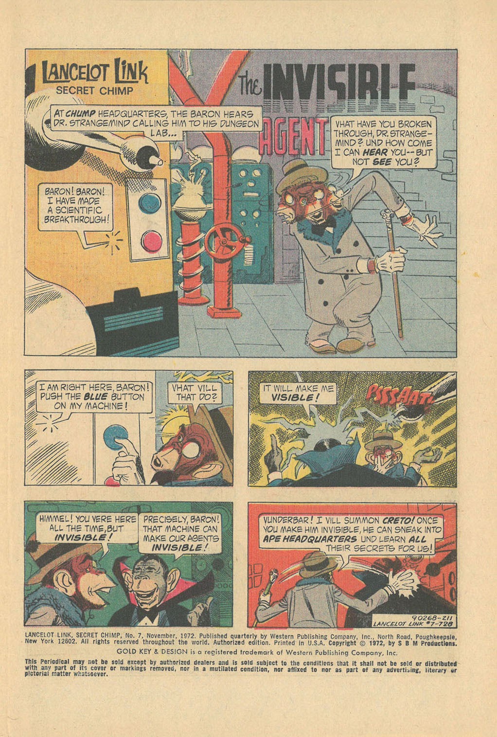 Read online Lancelot Link Secret Chimp comic -  Issue #7 - 3
