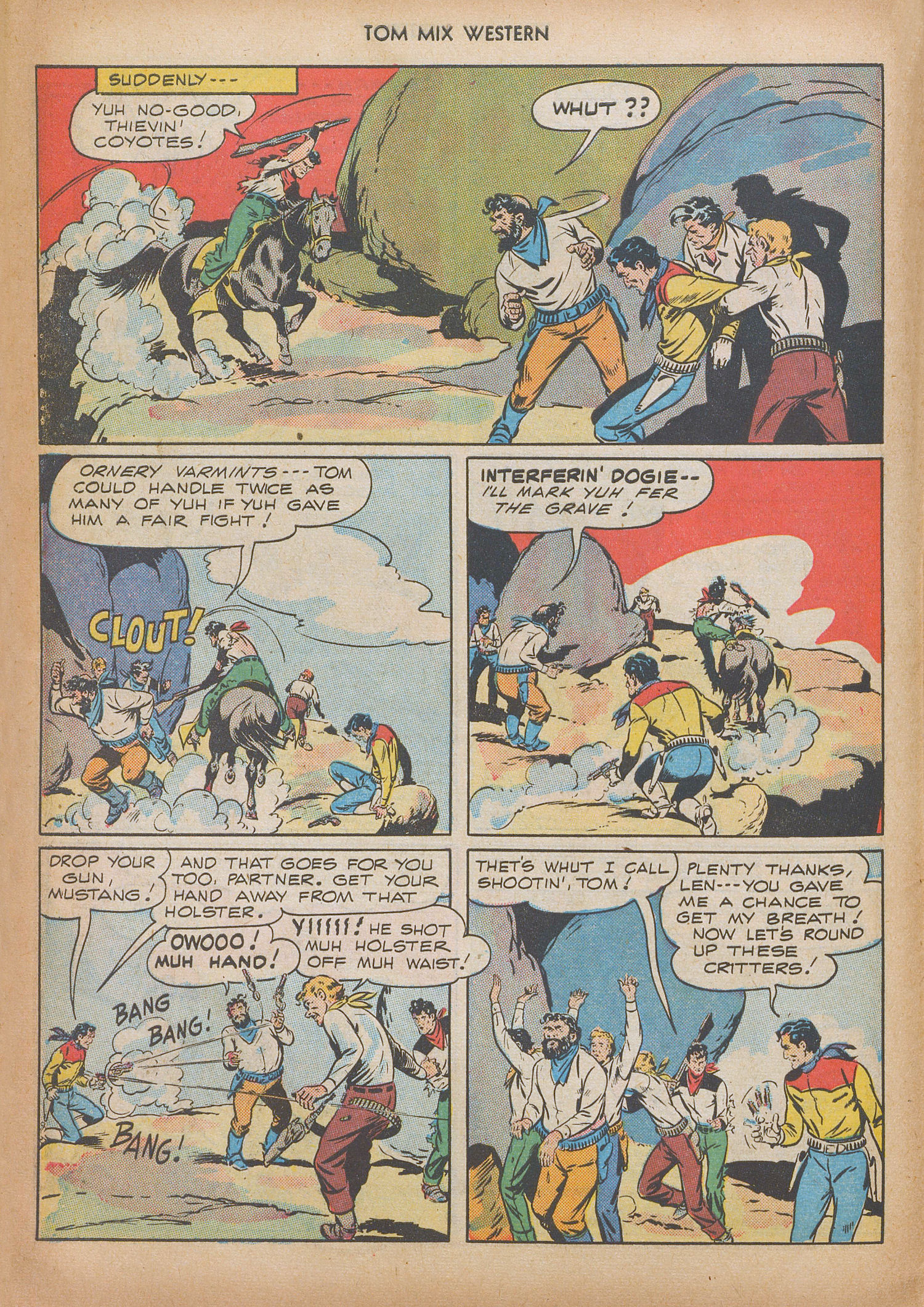 Read online Tom Mix Western (1948) comic -  Issue #9 - 20