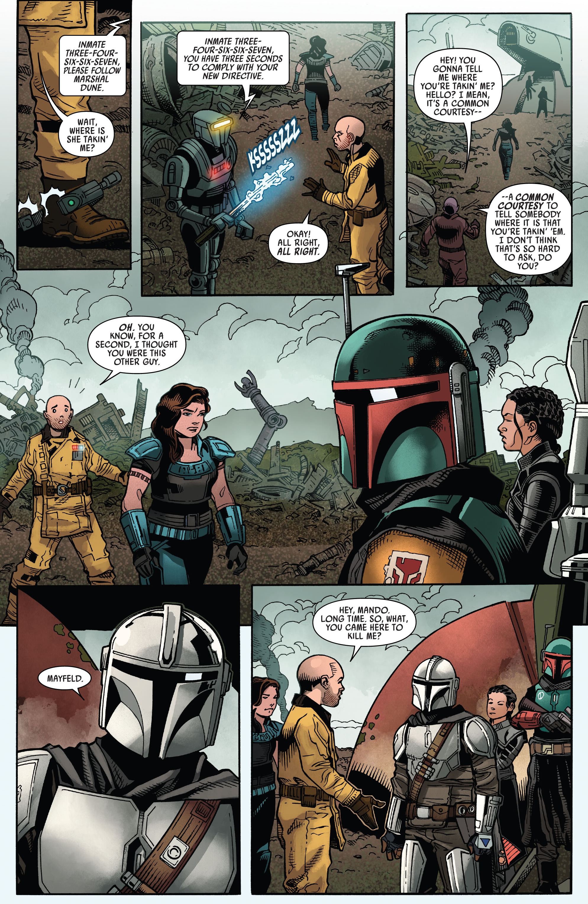 Read online Star Wars: The Mandalorian Season 2 comic -  Issue #7 - 4