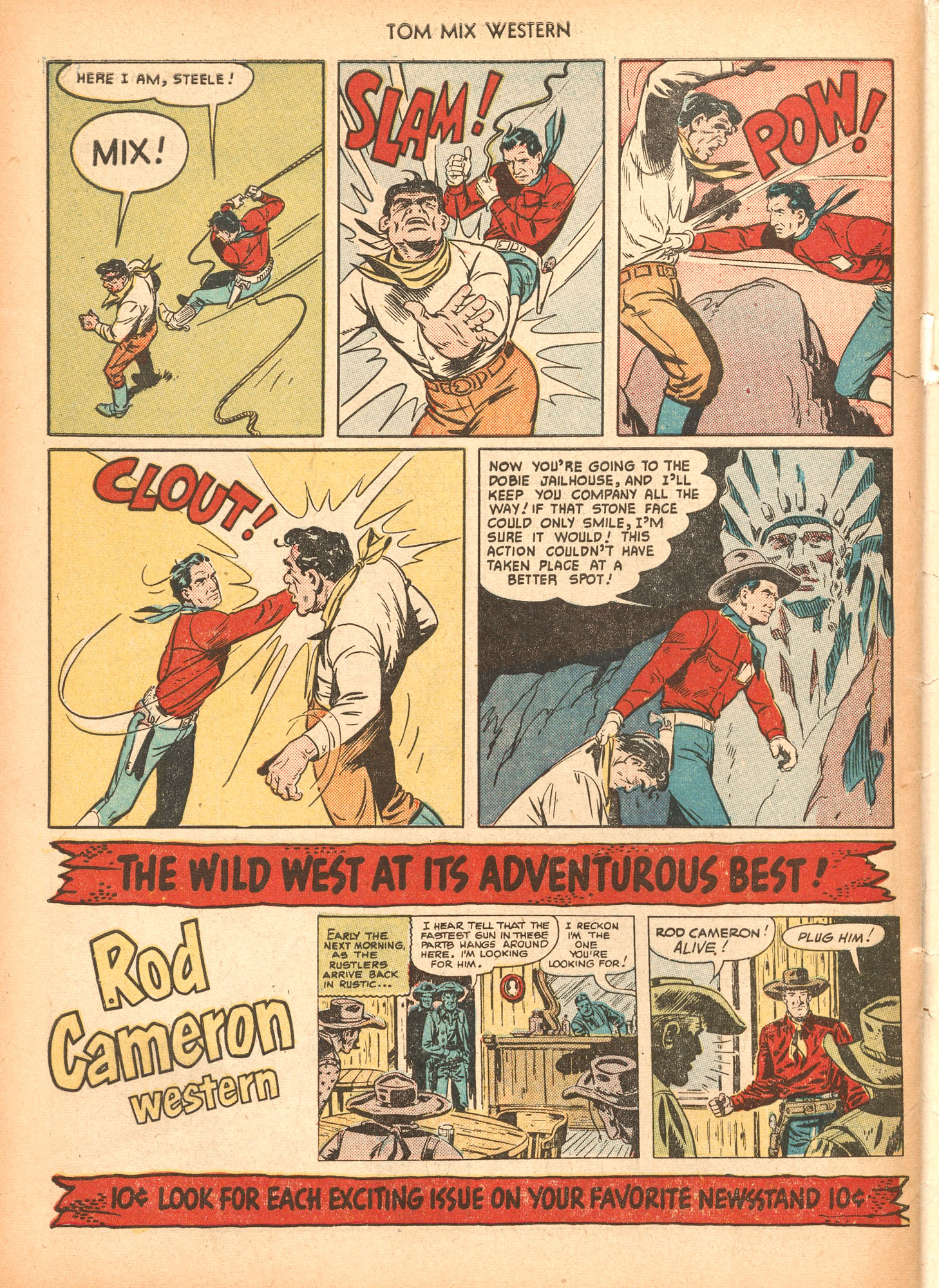 Read online Tom Mix Western (1948) comic -  Issue #40 - 50