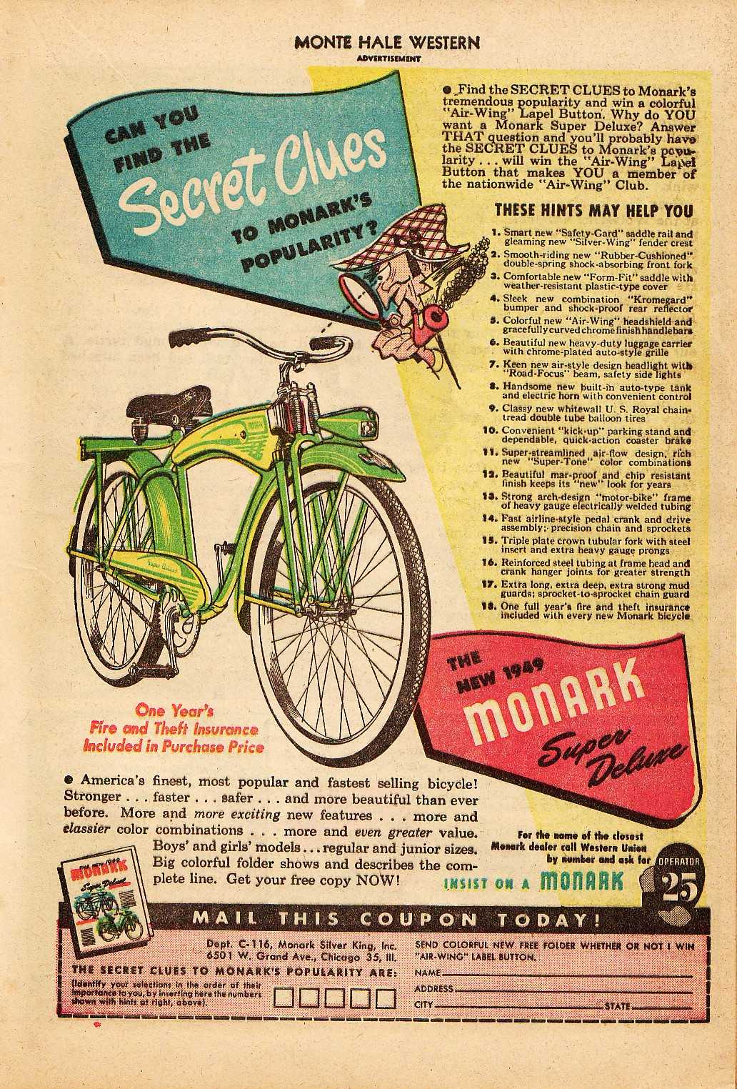 Read online Monte Hale Western comic -  Issue #38 - 24