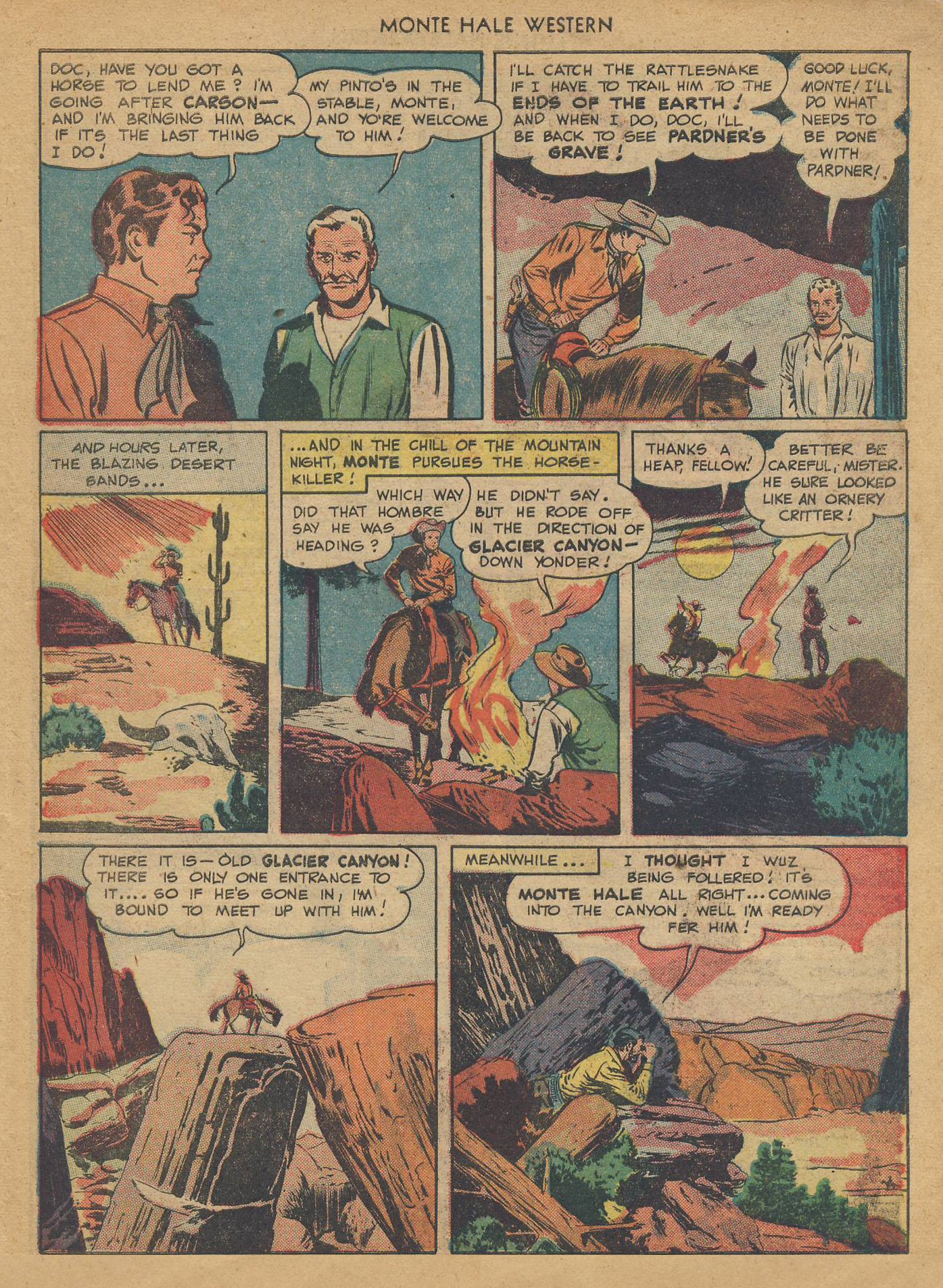Read online Monte Hale Western comic -  Issue #36 - 18