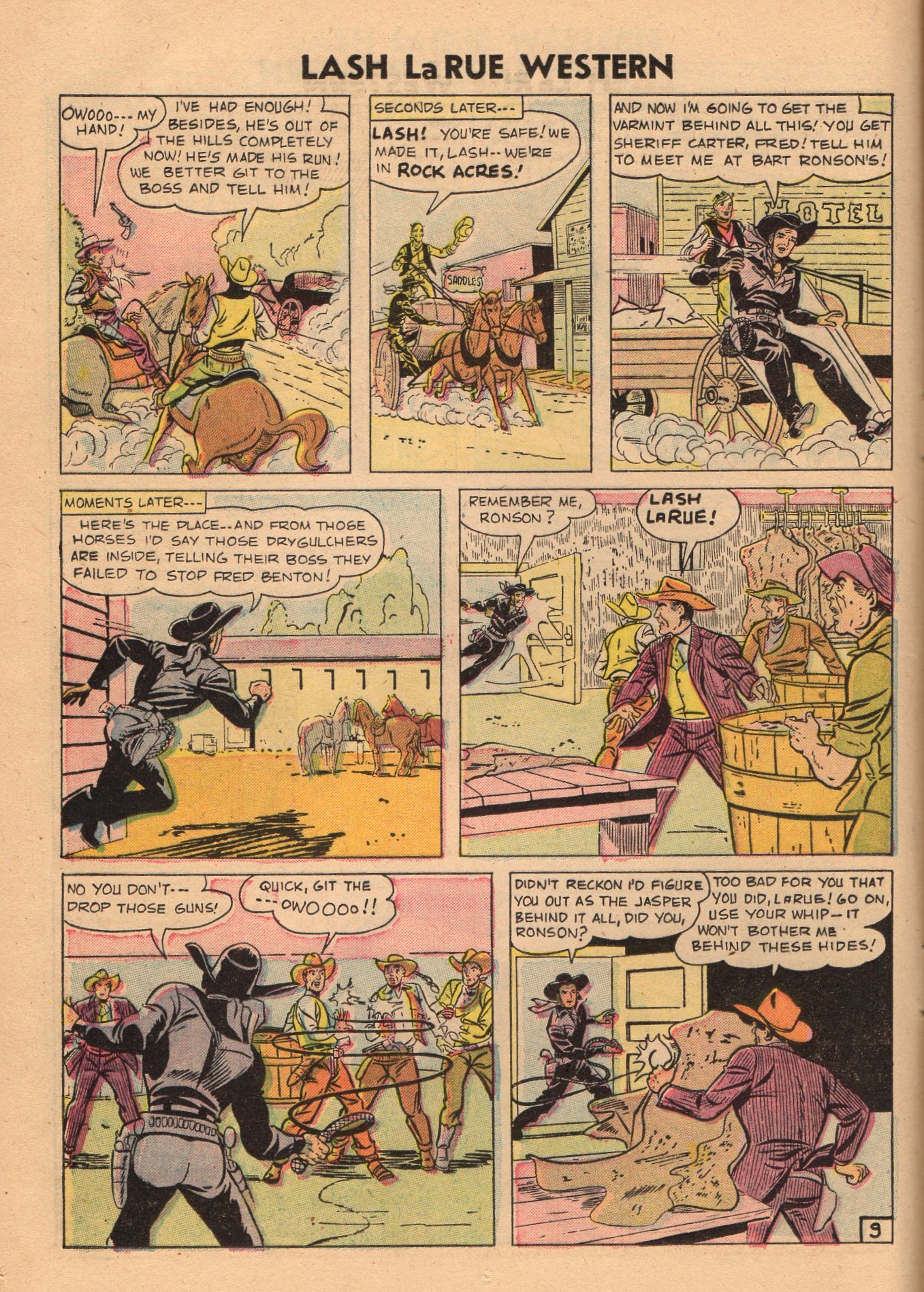 Read online Lash Larue Western (1949) comic -  Issue #60 - 12