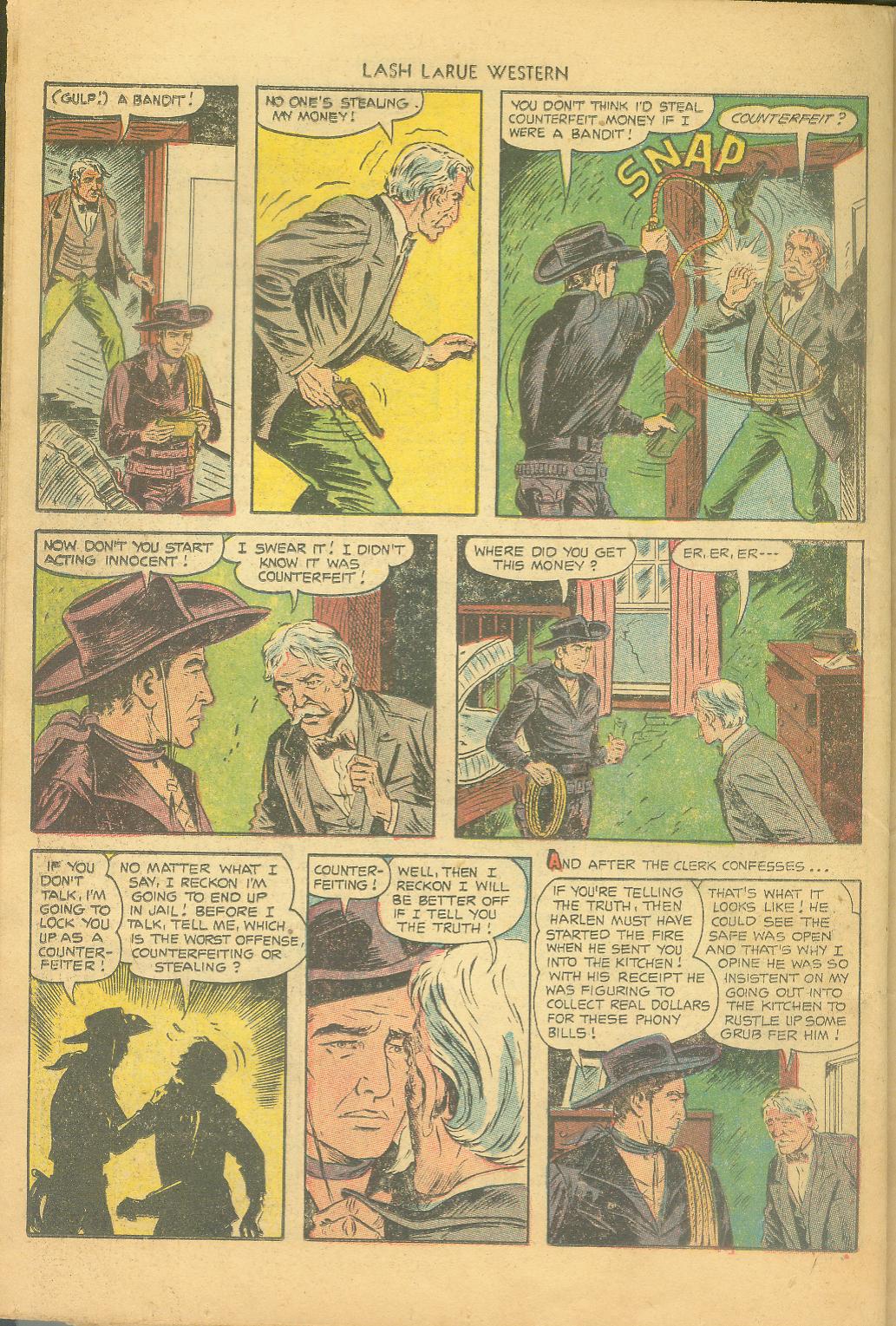 Read online Lash Larue Western (1949) comic -  Issue #43 - 26