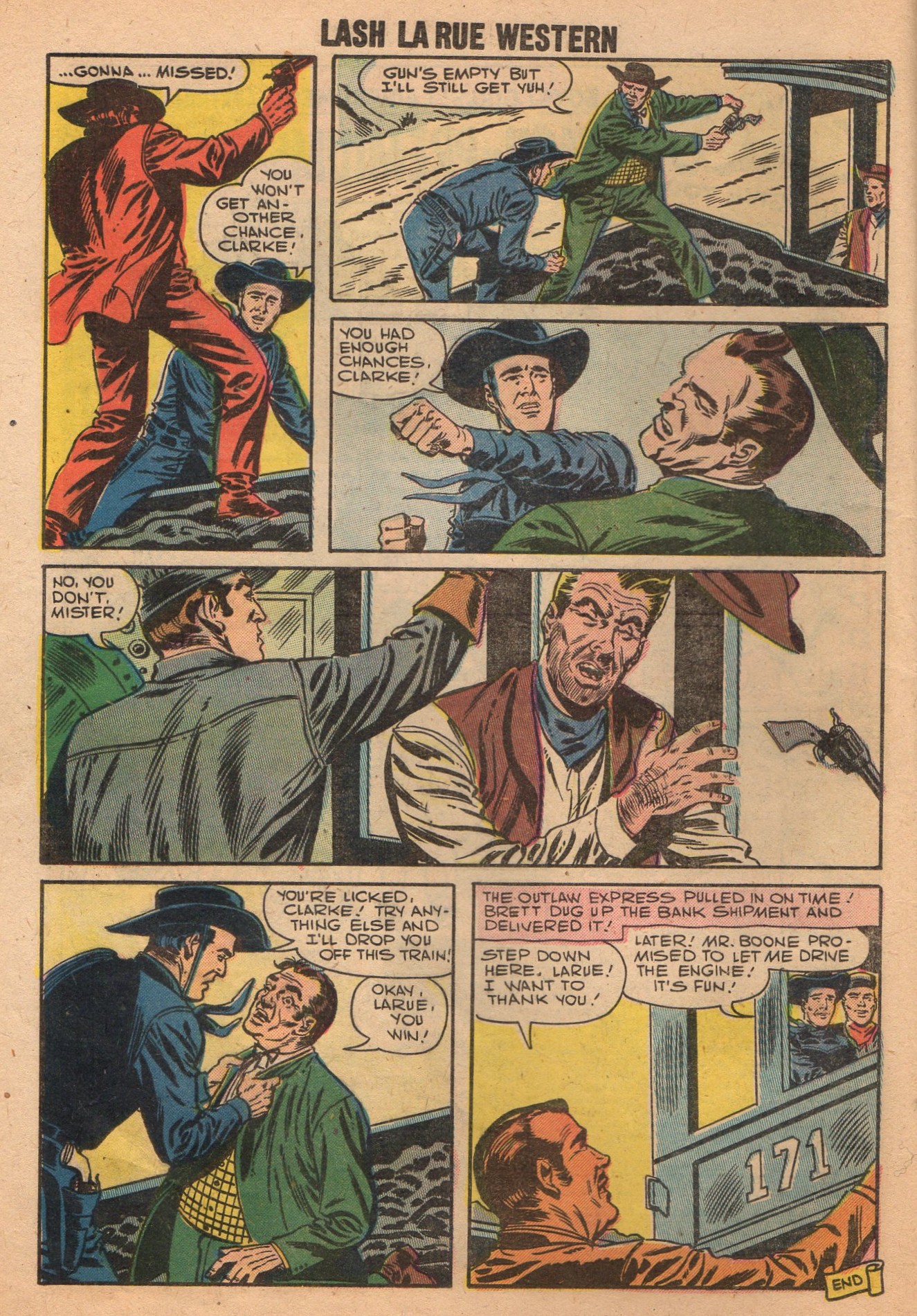 Read online Lash Larue Western (1949) comic -  Issue #65 - 16