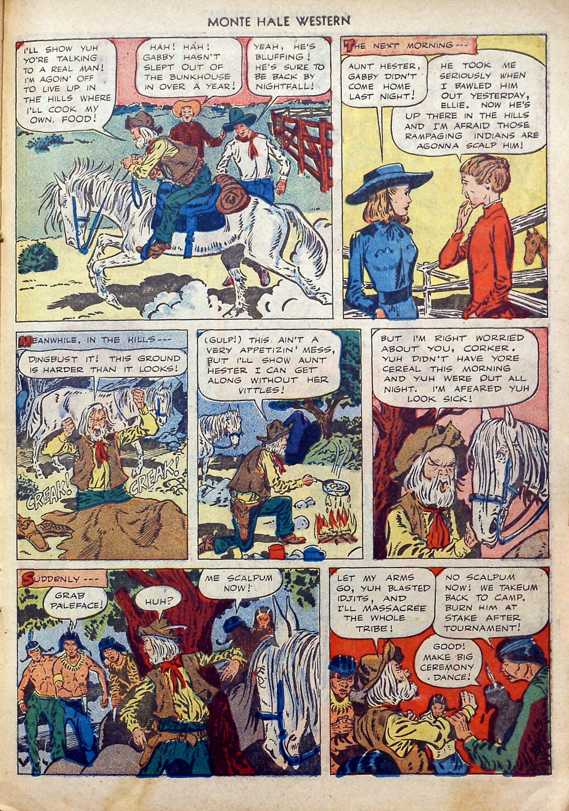 Read online Monte Hale Western comic -  Issue #40 - 35