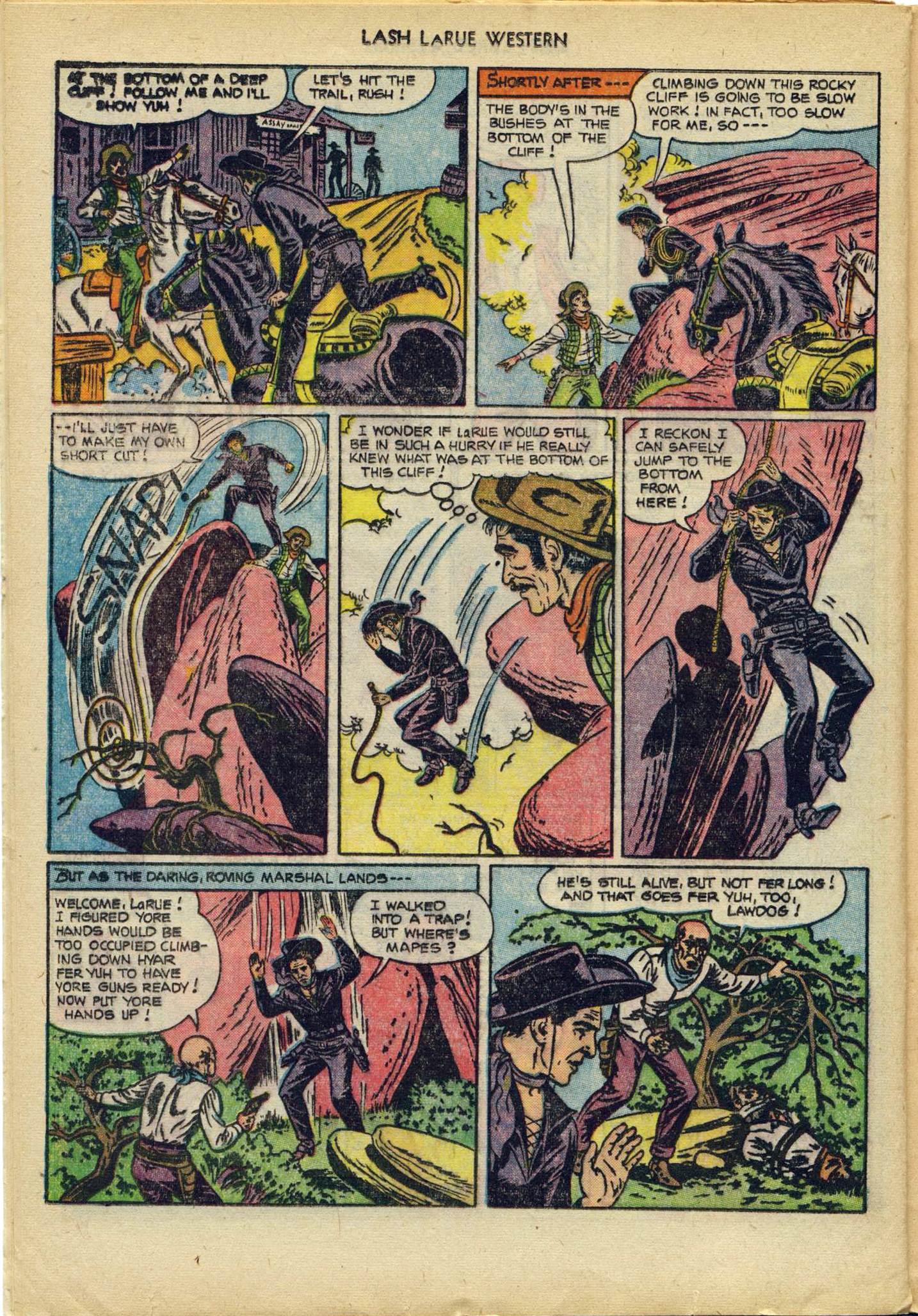 Read online Lash Larue Western (1949) comic -  Issue #29 - 20