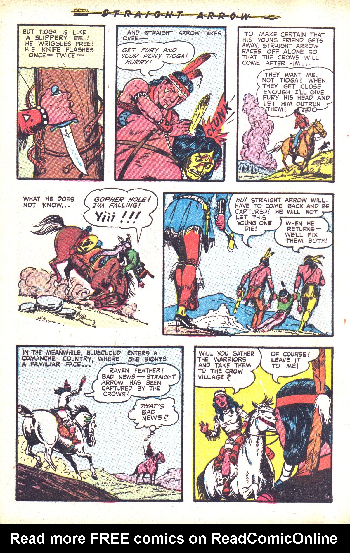Read online Straight Arrow comic -  Issue #36 - 8