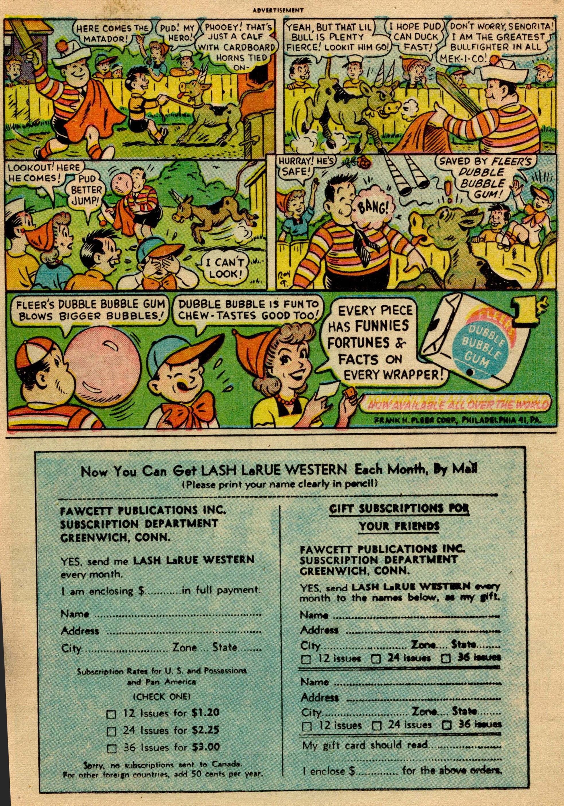 Read online Lash Larue Western (1949) comic -  Issue #23 - 16