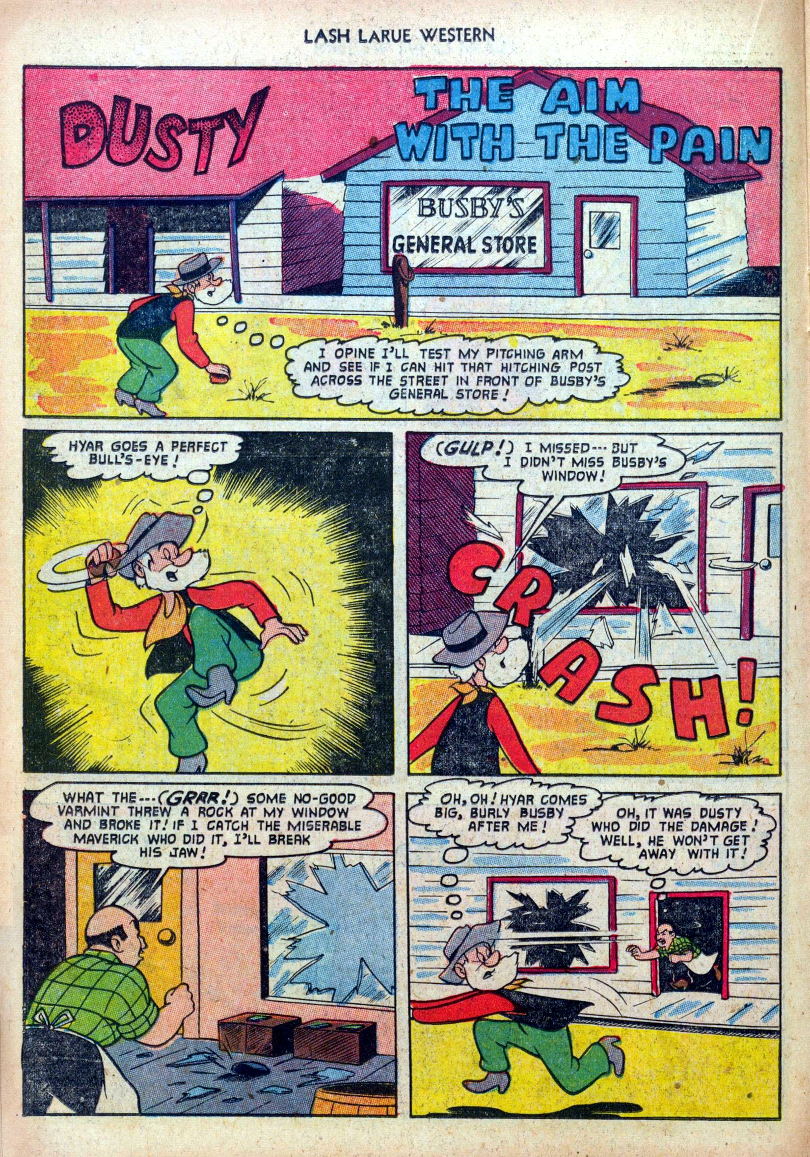 Read online Lash Larue Western (1949) comic -  Issue #39 - 14