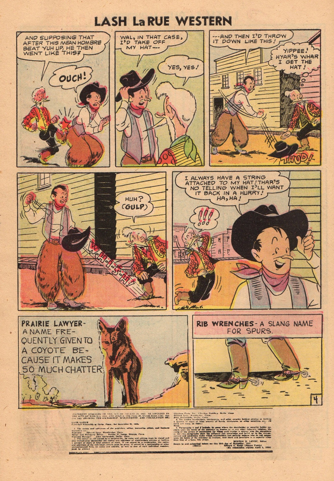 Read online Lash Larue Western (1949) comic -  Issue #60 - 28