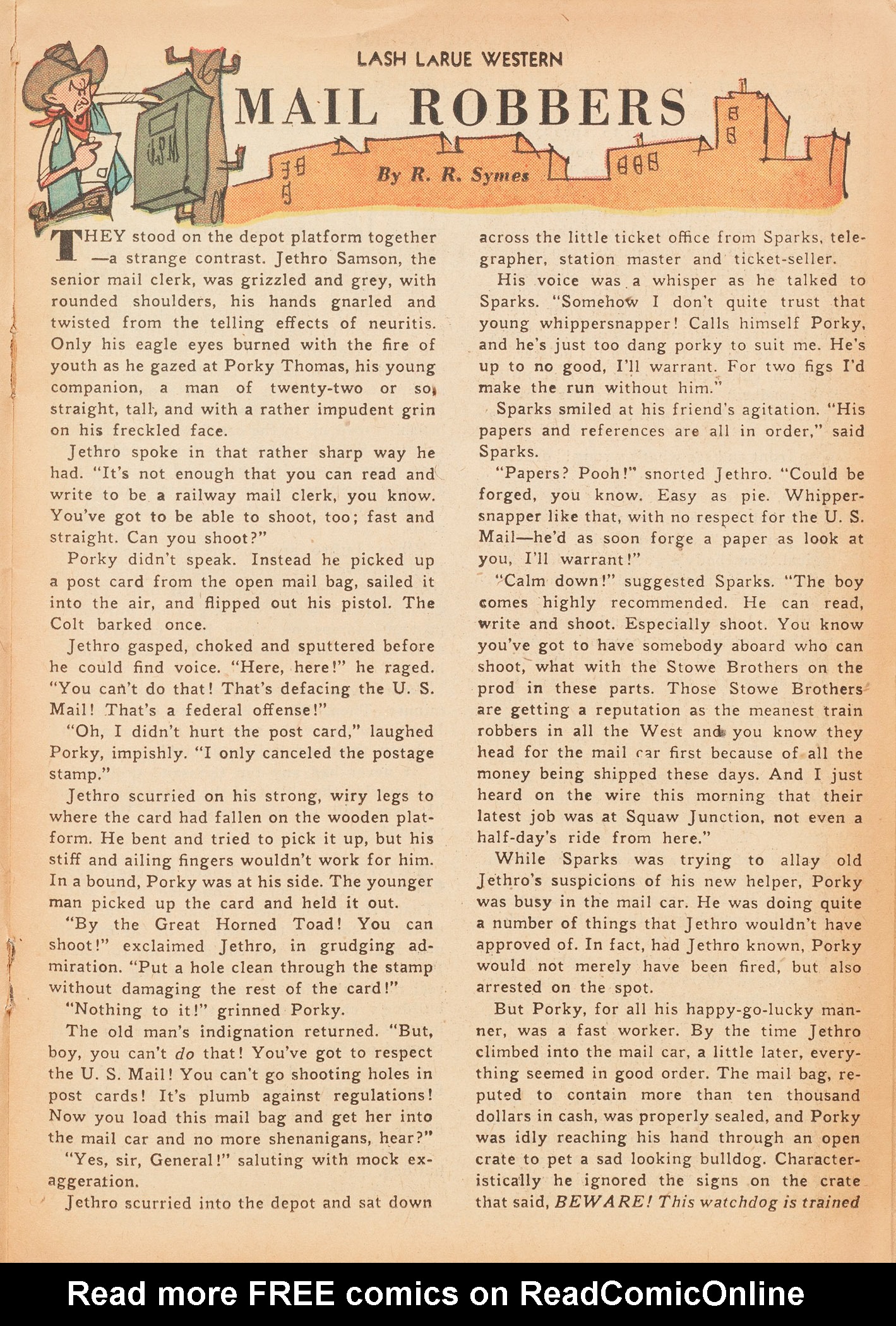 Read online Lash Larue Western (1949) comic -  Issue #15 - 23