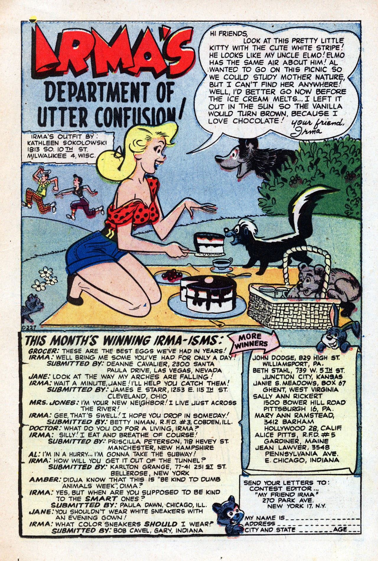 Read online My Friend Irma comic -  Issue #35 - 23