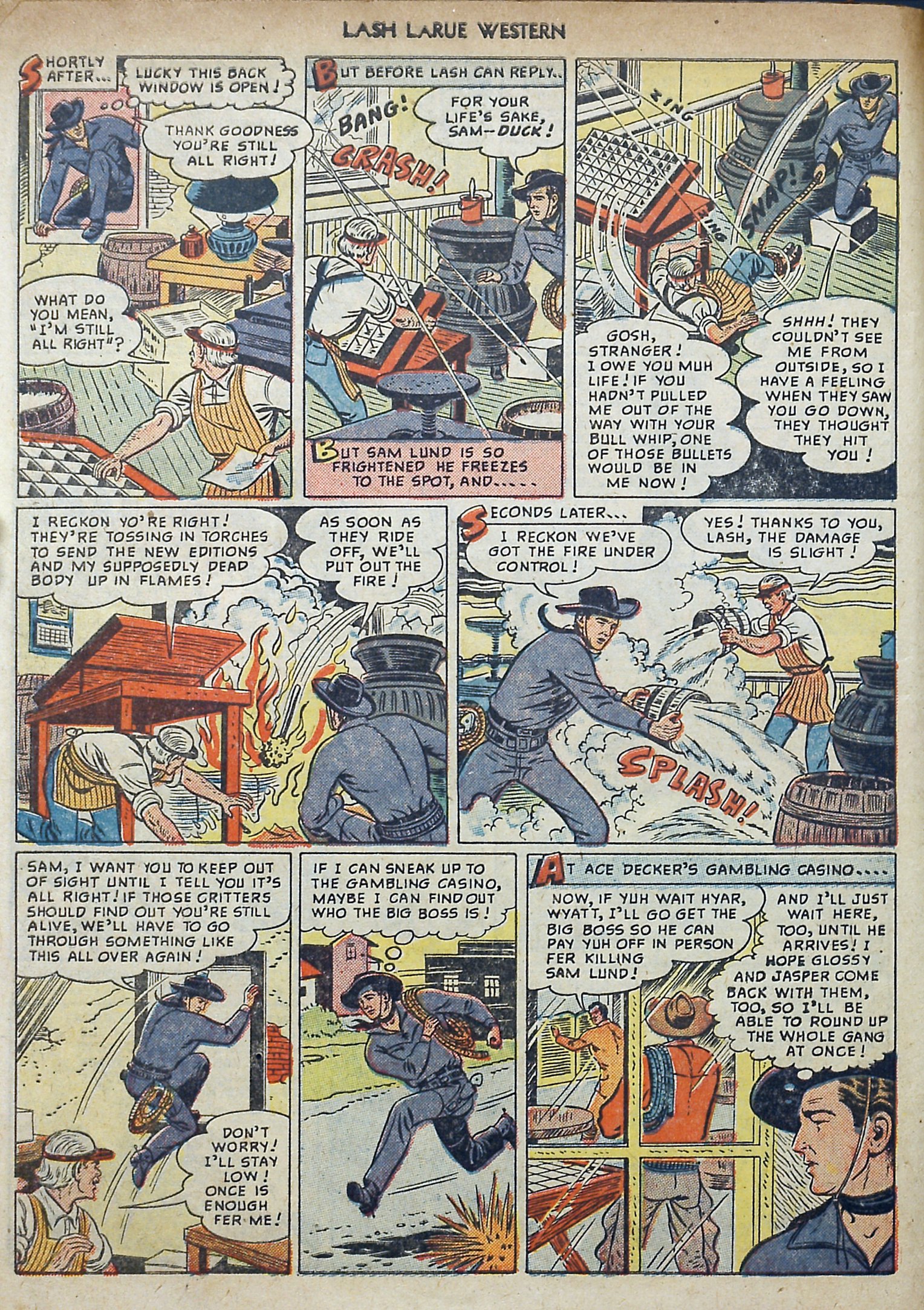 Read online Lash Larue Western (1949) comic -  Issue #3 - 10
