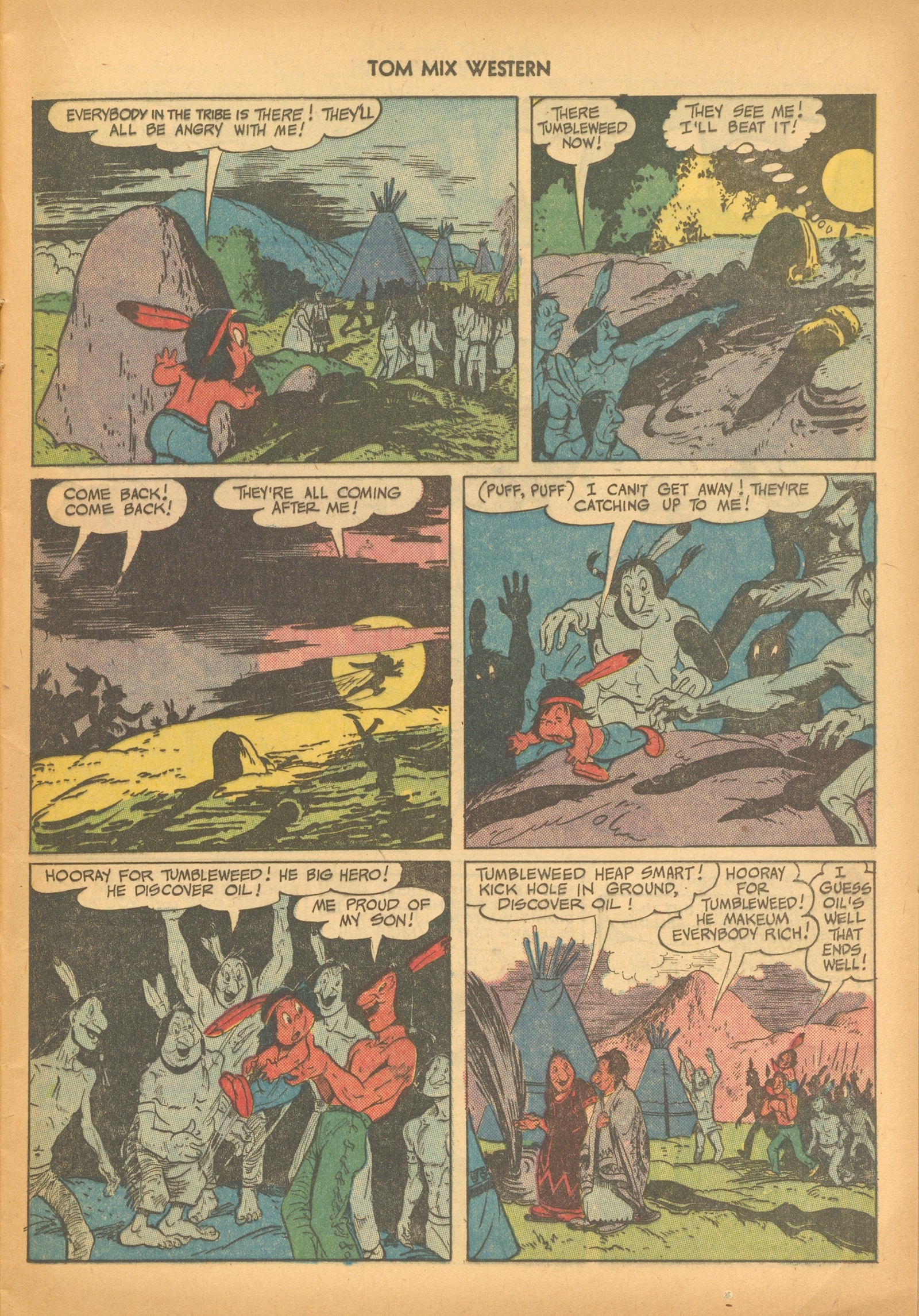 Read online Tom Mix Western (1948) comic -  Issue #33 - 17