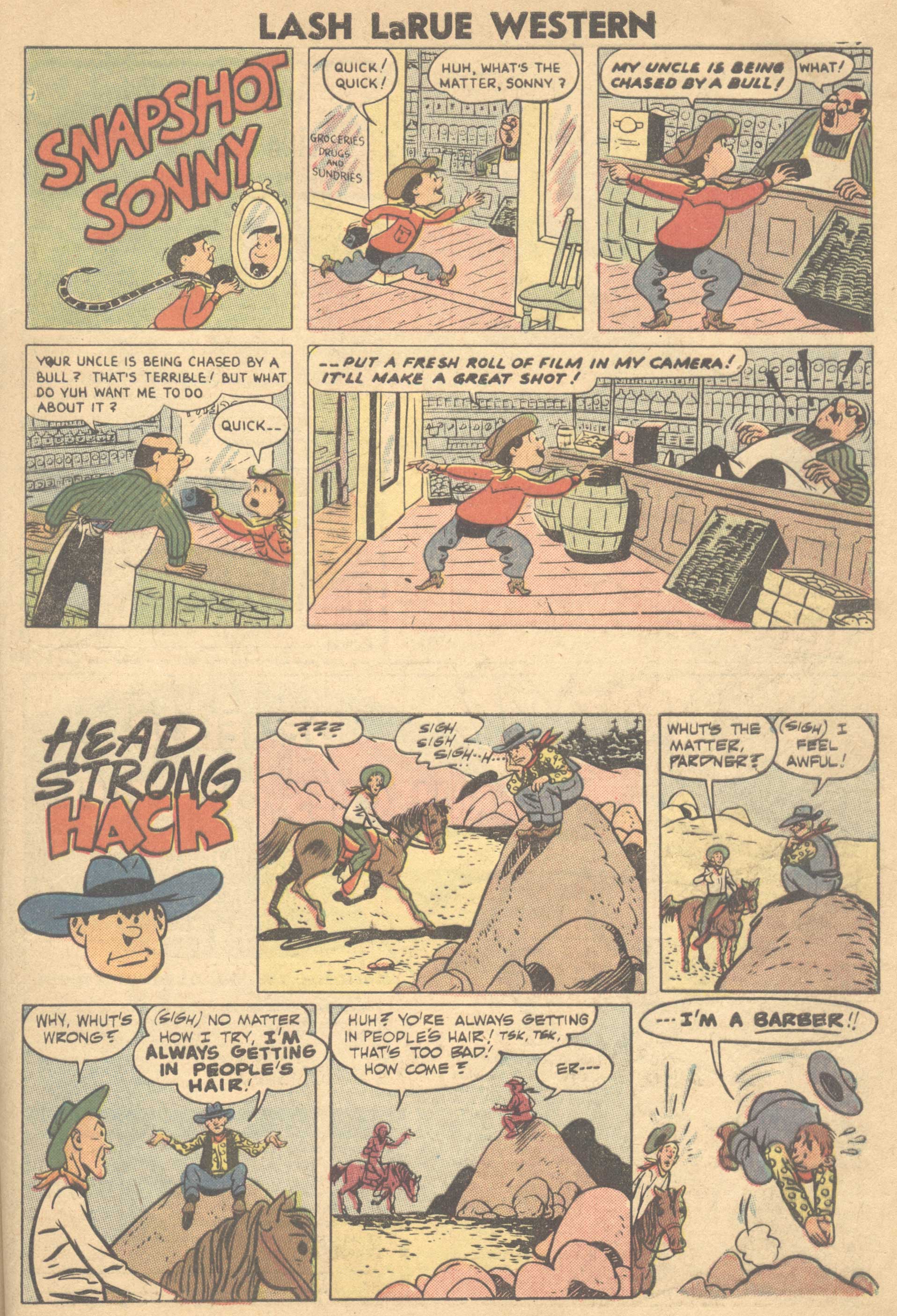 Read online Lash Larue Western (1949) comic -  Issue #66 - 34