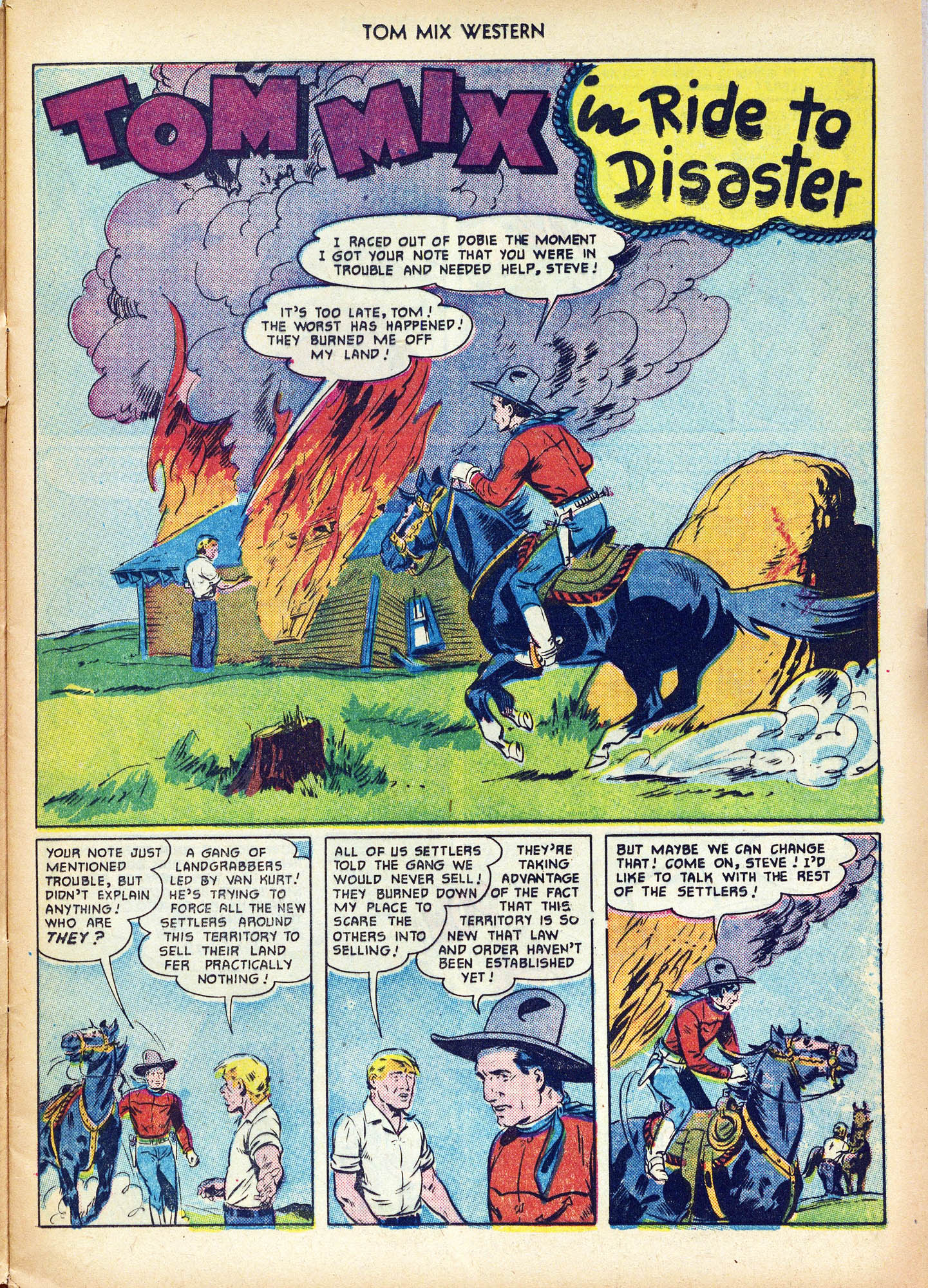 Read online Tom Mix Western (1948) comic -  Issue #42 - 13