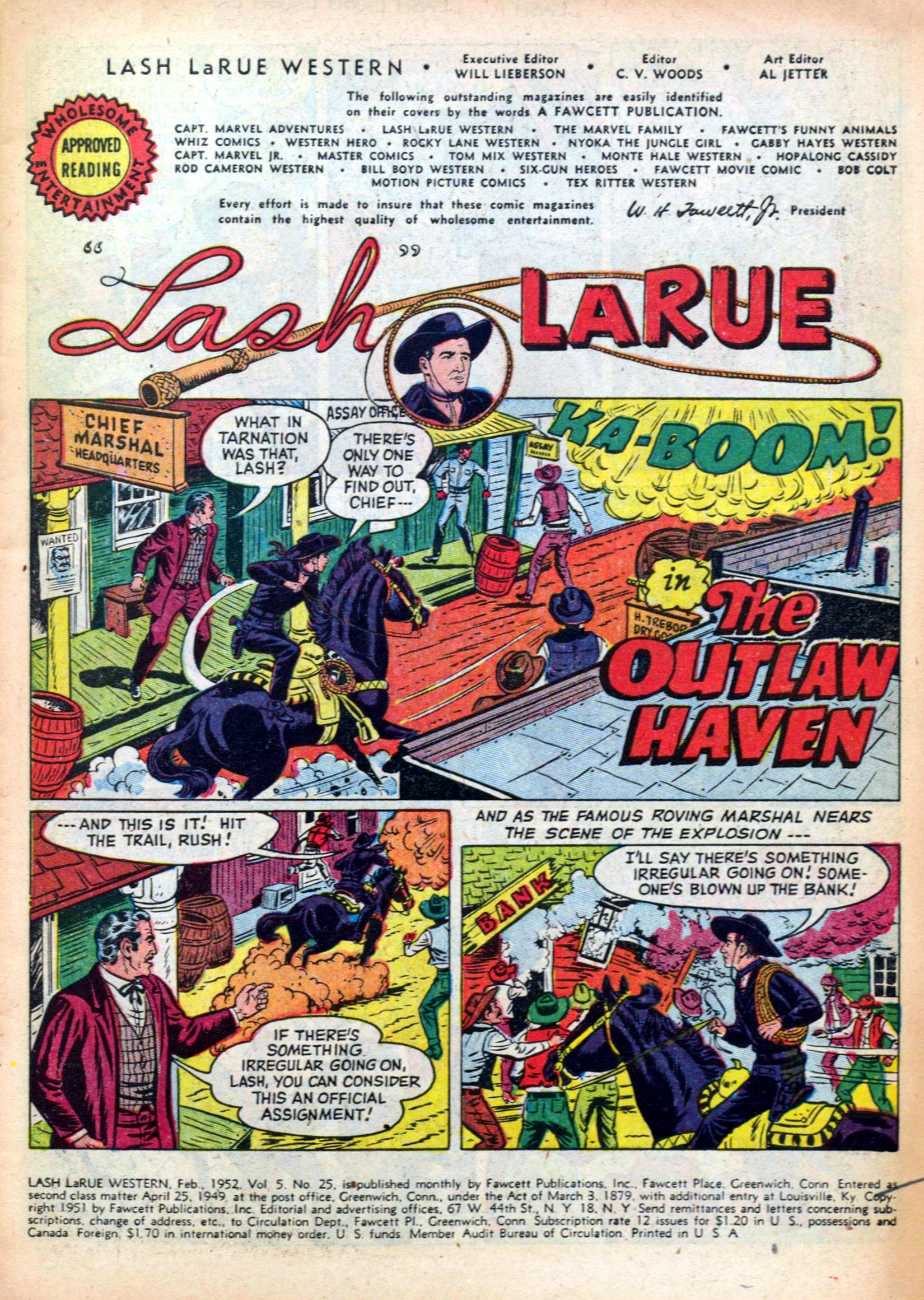 Read online Lash Larue Western (1949) comic -  Issue #25 - 3