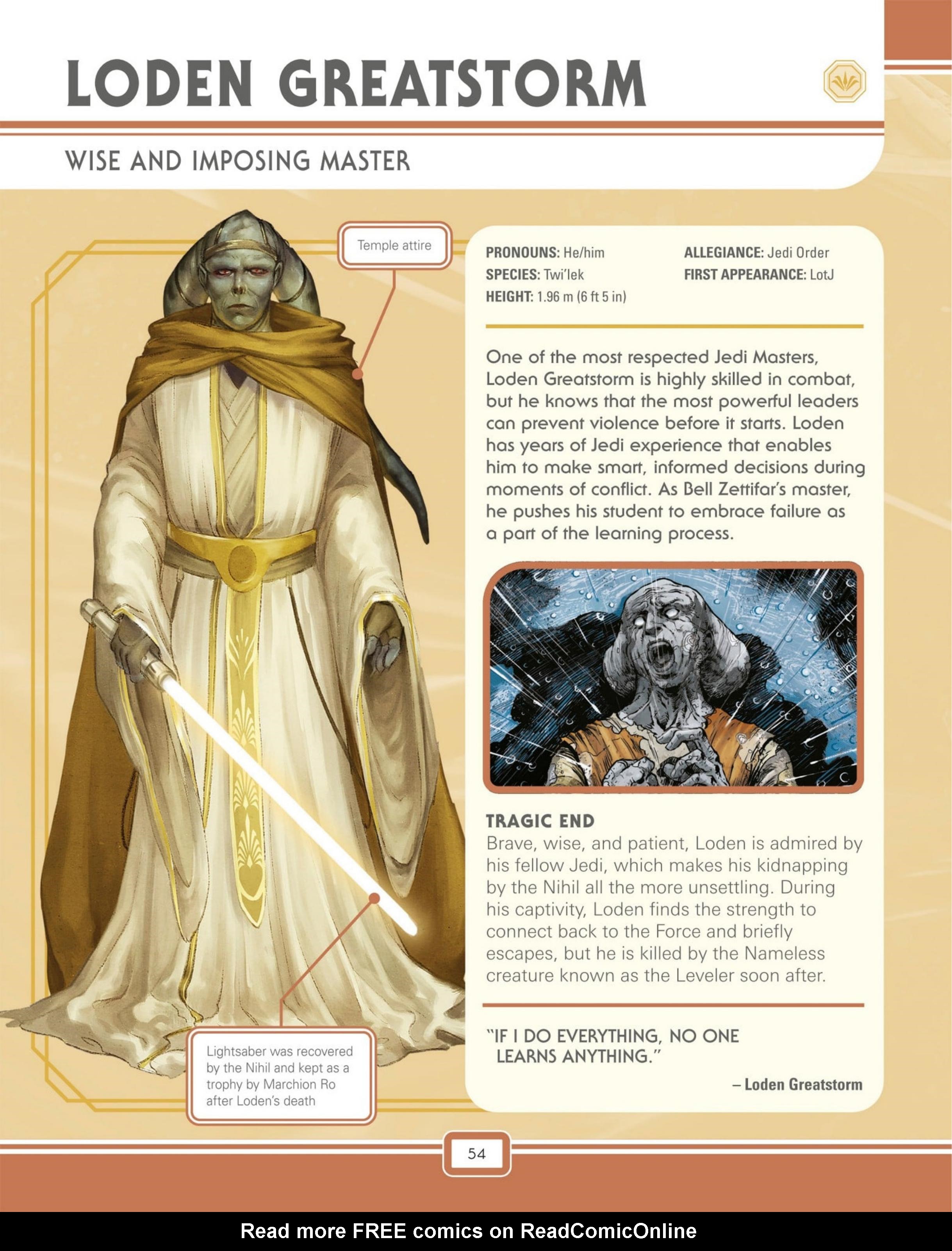 Read online Star Wars: The High Republic Character Encyclopedia comic -  Issue # TPB (Part 1) - 56