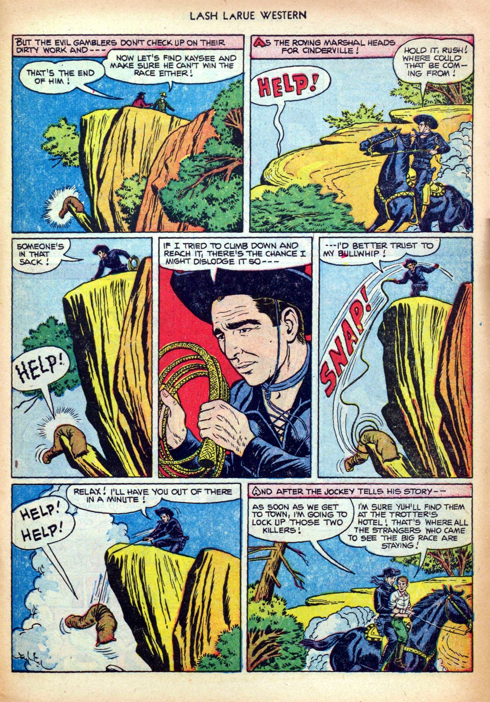 Read online Lash Larue Western (1949) comic -  Issue #25 - 31