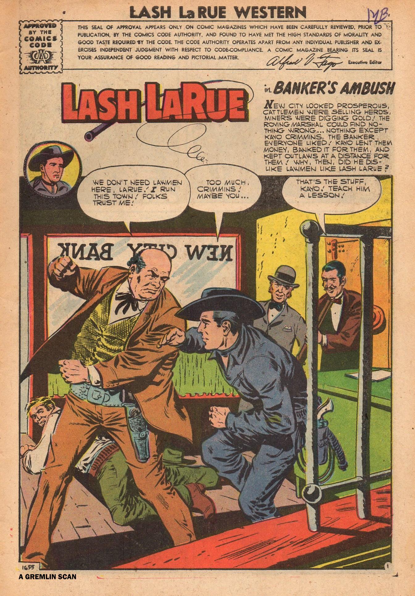 Read online Lash Larue Western (1949) comic -  Issue #64 - 3