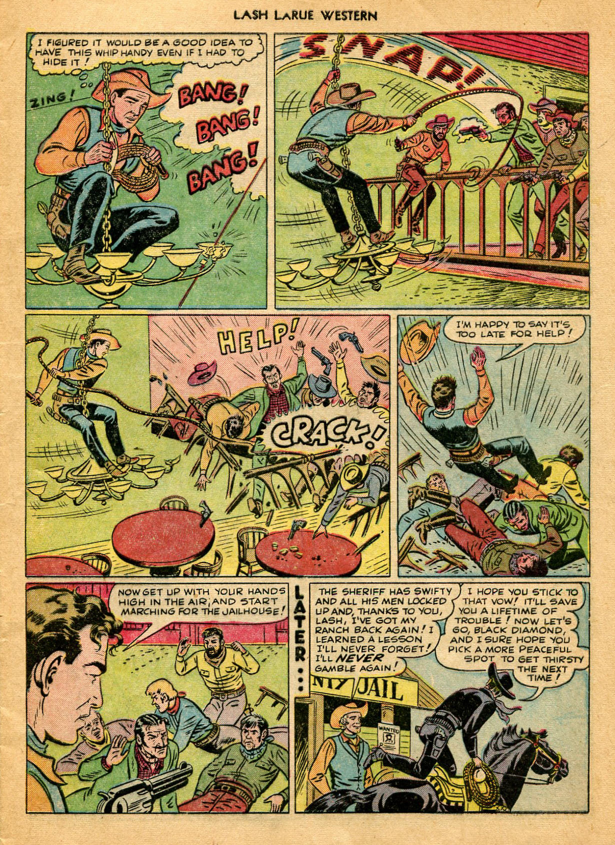 Read online Lash Larue Western (1949) comic -  Issue #9 - 9