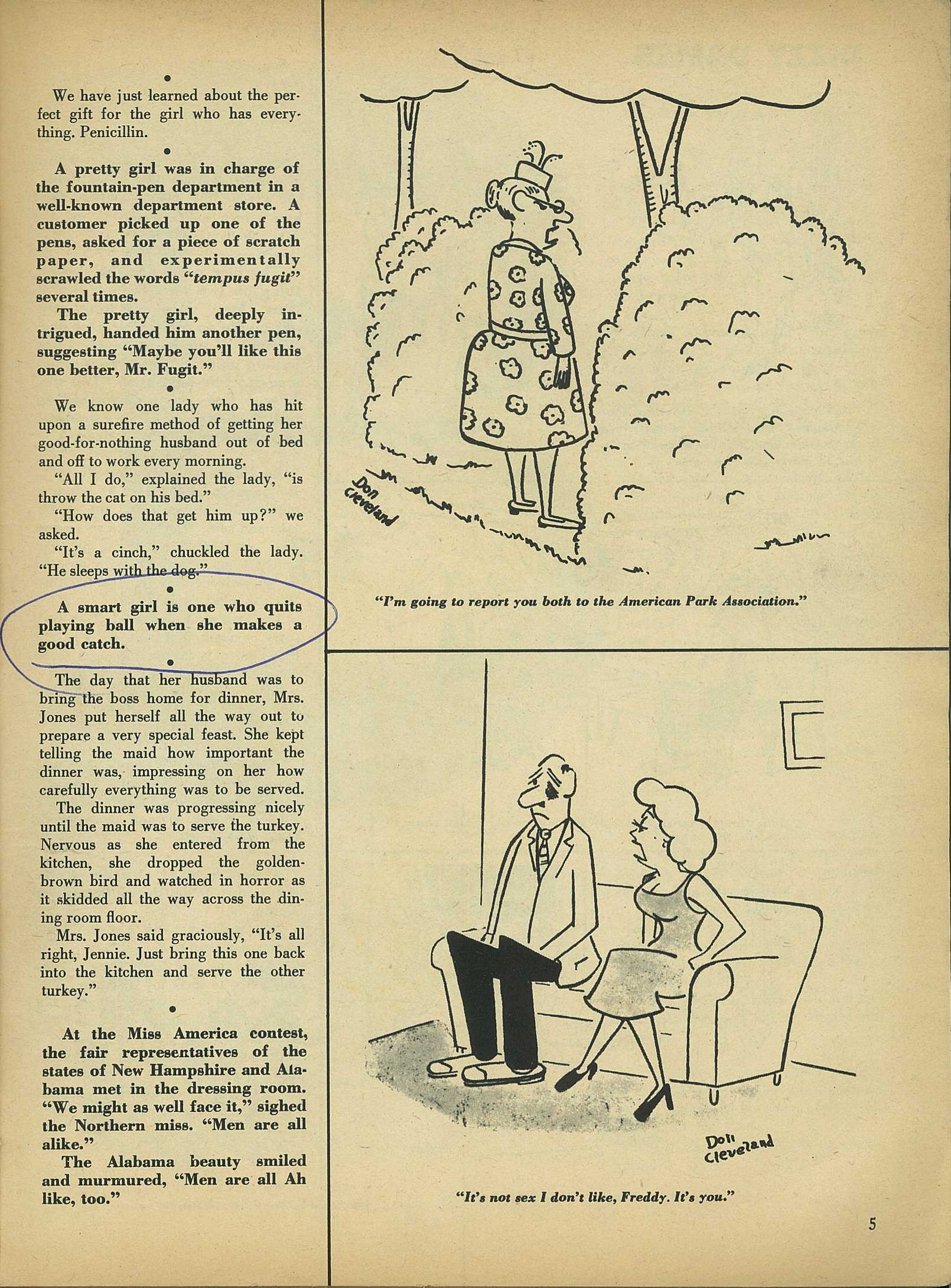 Read online Cartoons and Gags comic -  Issue #5 - 5